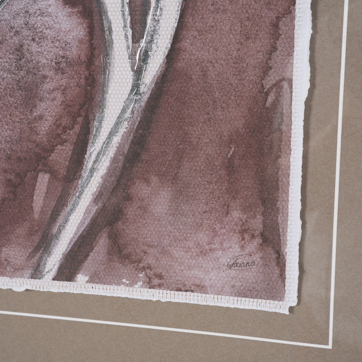 Tulip Bloom I by Mercana Studio Hand-Embellished Framed Artwork Matted under Glass from Mercana - Luna Furniture