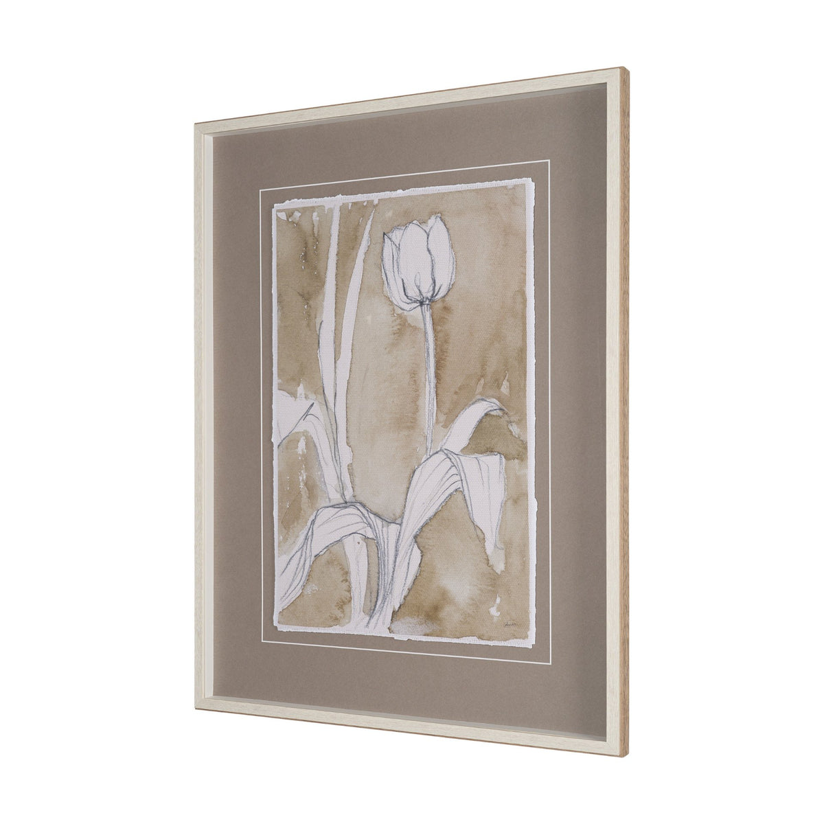 Tulip Bloom II by Mercana Studio Hand-Embellished Framed Artwork Matted under Glass from Mercana - Luna Furniture