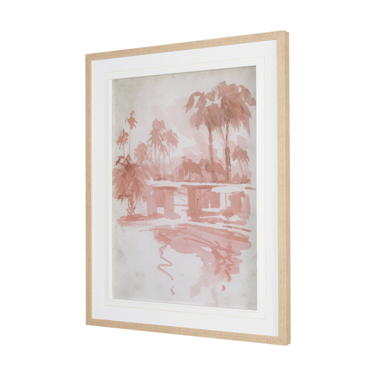 Palm Spring III by Mercana Studio Hand-Embellished Framed Artwork Matted under Glass from Mercana - Luna Furniture