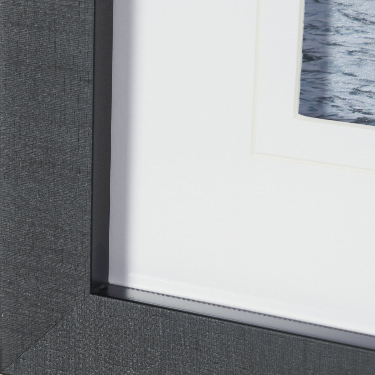 Waterfront in Bergen, Norway by Richard Silver Textured Framed Photo Print Matted under Glass from Mercana - Luna Furniture