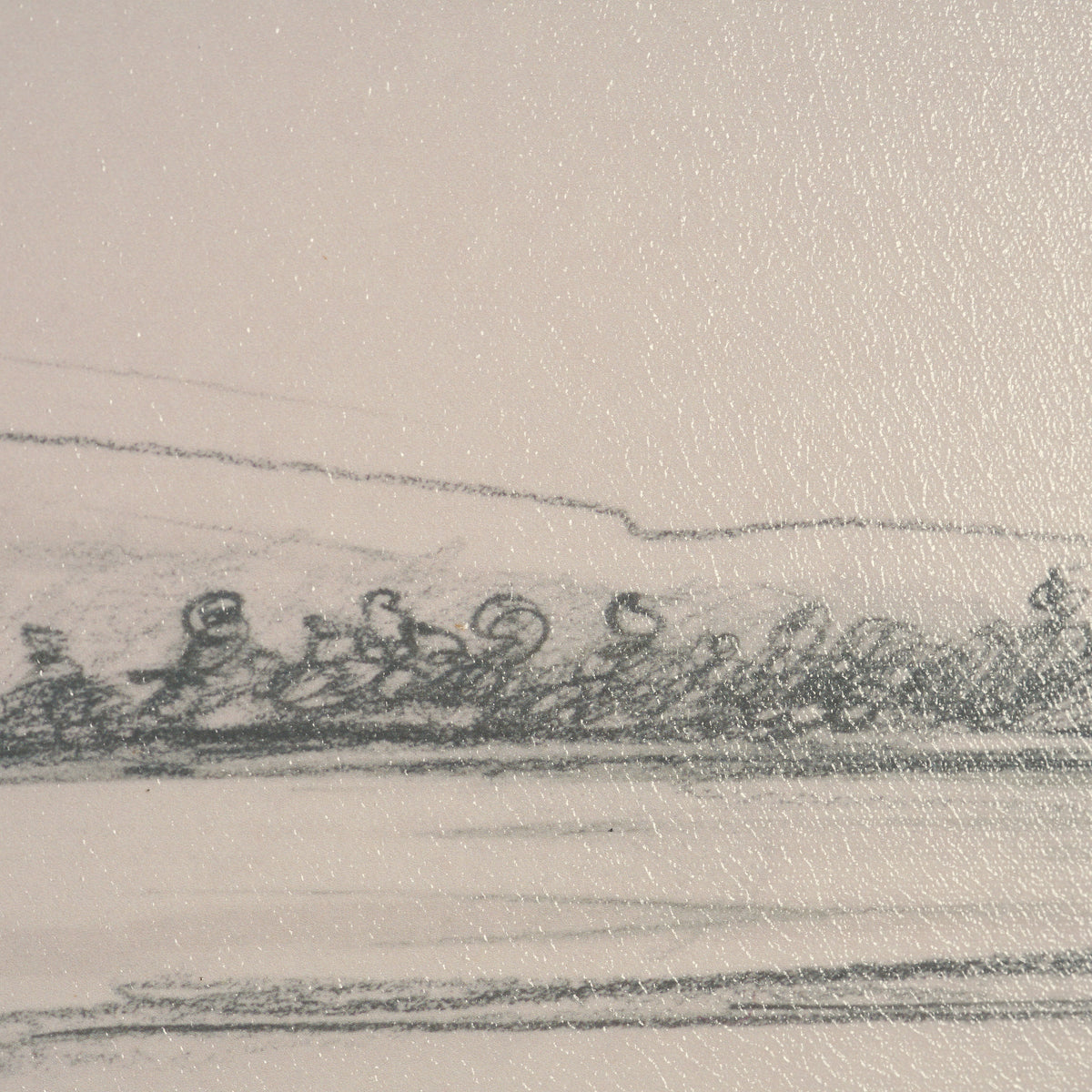 Landscape in Graphite No.1 by Mercana Studio Textured Framed Artwork Matted from Mercana - Luna Furniture