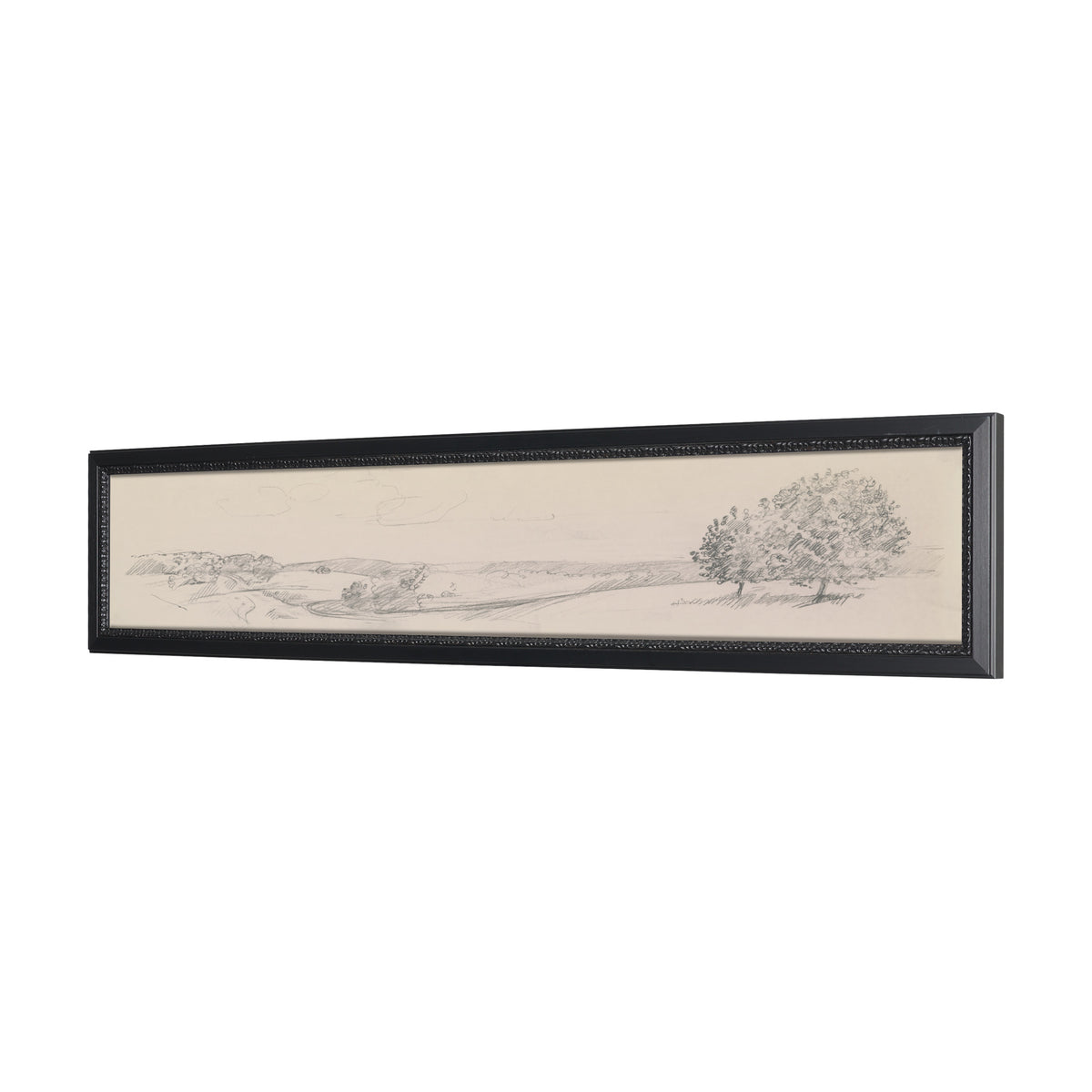 Landscape in Graphite No.2 by Mercana Studio Textured Framed Artwork Matted from Mercana - Luna Furniture