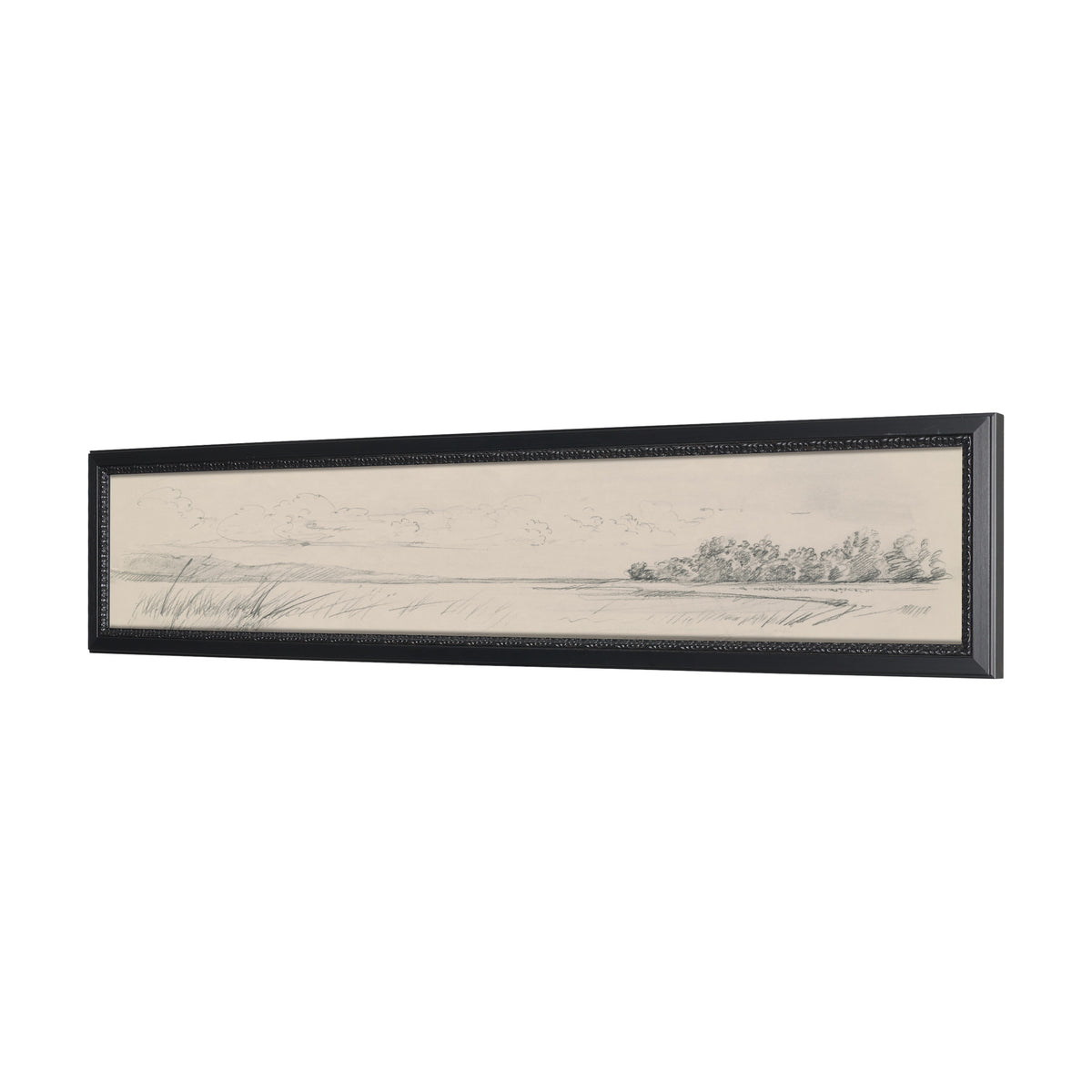 Landscape in Graphite No.3 by Mercana Studio Textured Framed Artwork Matted from Mercana - Luna Furniture
