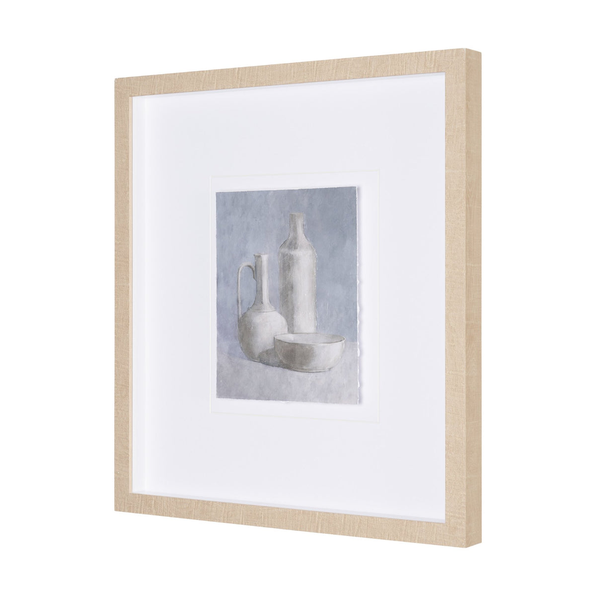 Studies in White and Ash: Study IV by Mercana Studio Textured Framed Artwork Matted under Glass from Mercana - Luna Furniture
