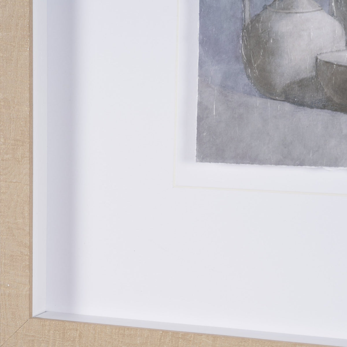 Studies in White and Ash: Study IV by Mercana Studio Textured Framed Artwork Matted under Glass from Mercana - Luna Furniture