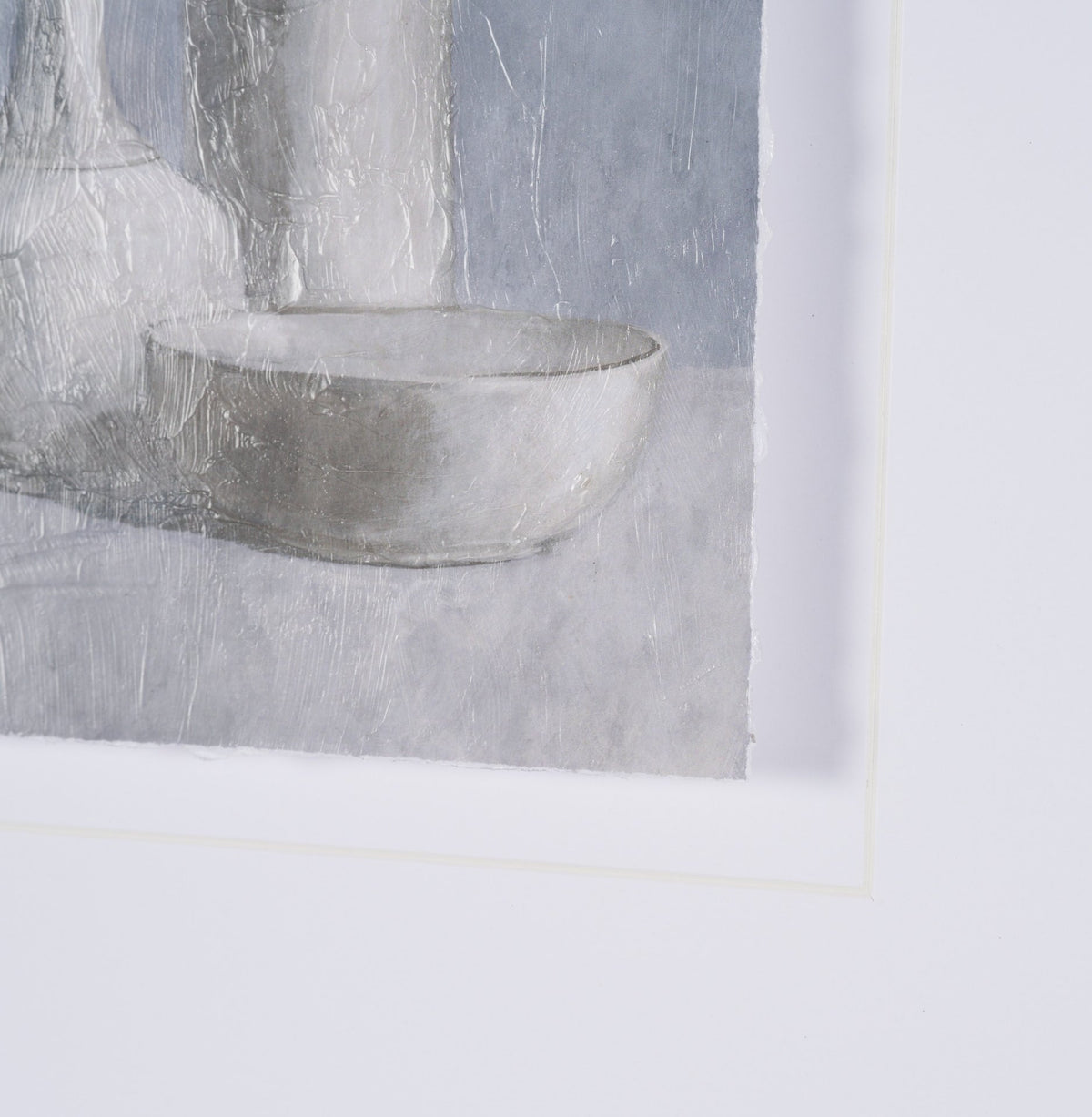 Studies in White and Ash: Study IV by Mercana Studio Textured Framed Artwork Matted under Glass from Mercana - Luna Furniture