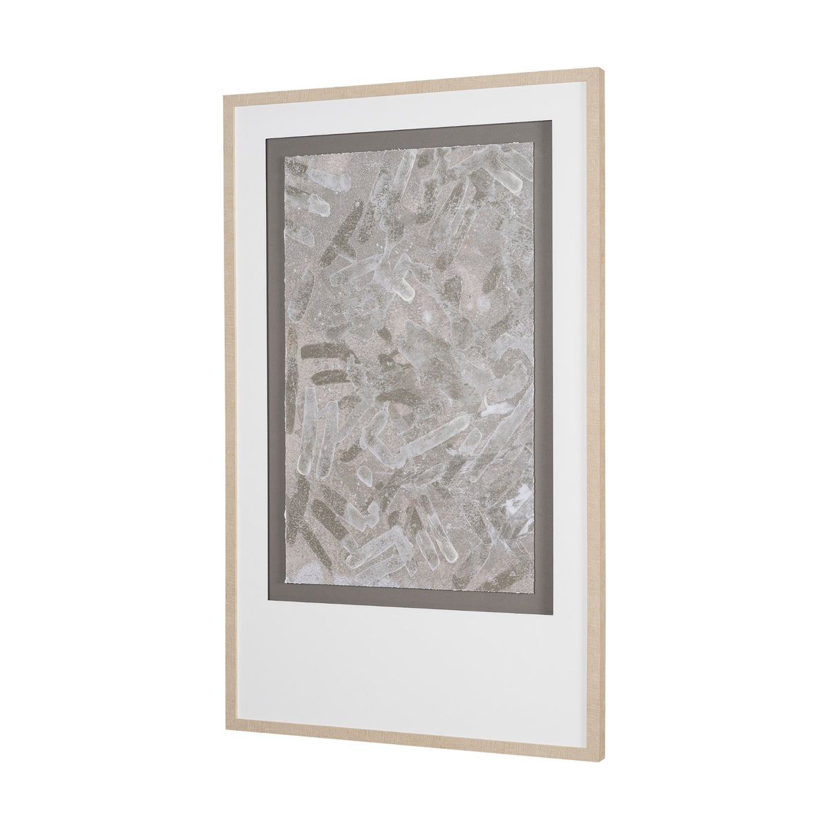 Soft Geometry I by Mercana Studio Hand-Embellished Textured Framed Artwork Matted under Glass from Mercana - Luna Furniture