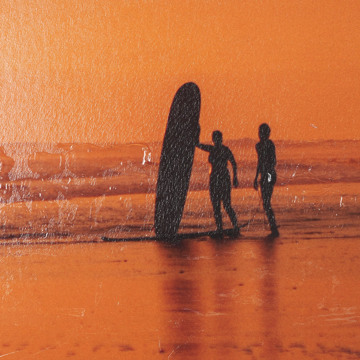 Bali Surfers by Stefan and Audrey Hand-Embellished Textured Framed Photo Print Matted under Glass from Mercana - Luna Furniture