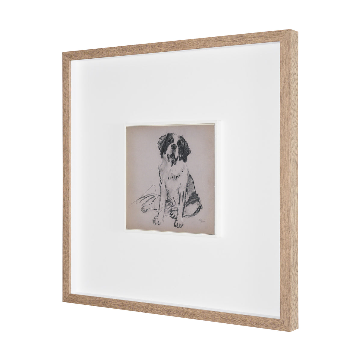 St. Bernard by Mercana Studio Hand-Embellished Framed Artwork Matted under Glass from Mercana - Luna Furniture