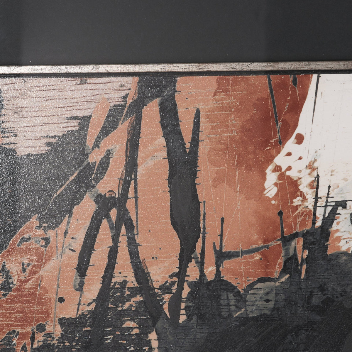 Tones of Sienna II (Set of 2) by Mercana Studio Hand-Embellished Framed Artwork Matted under Glass