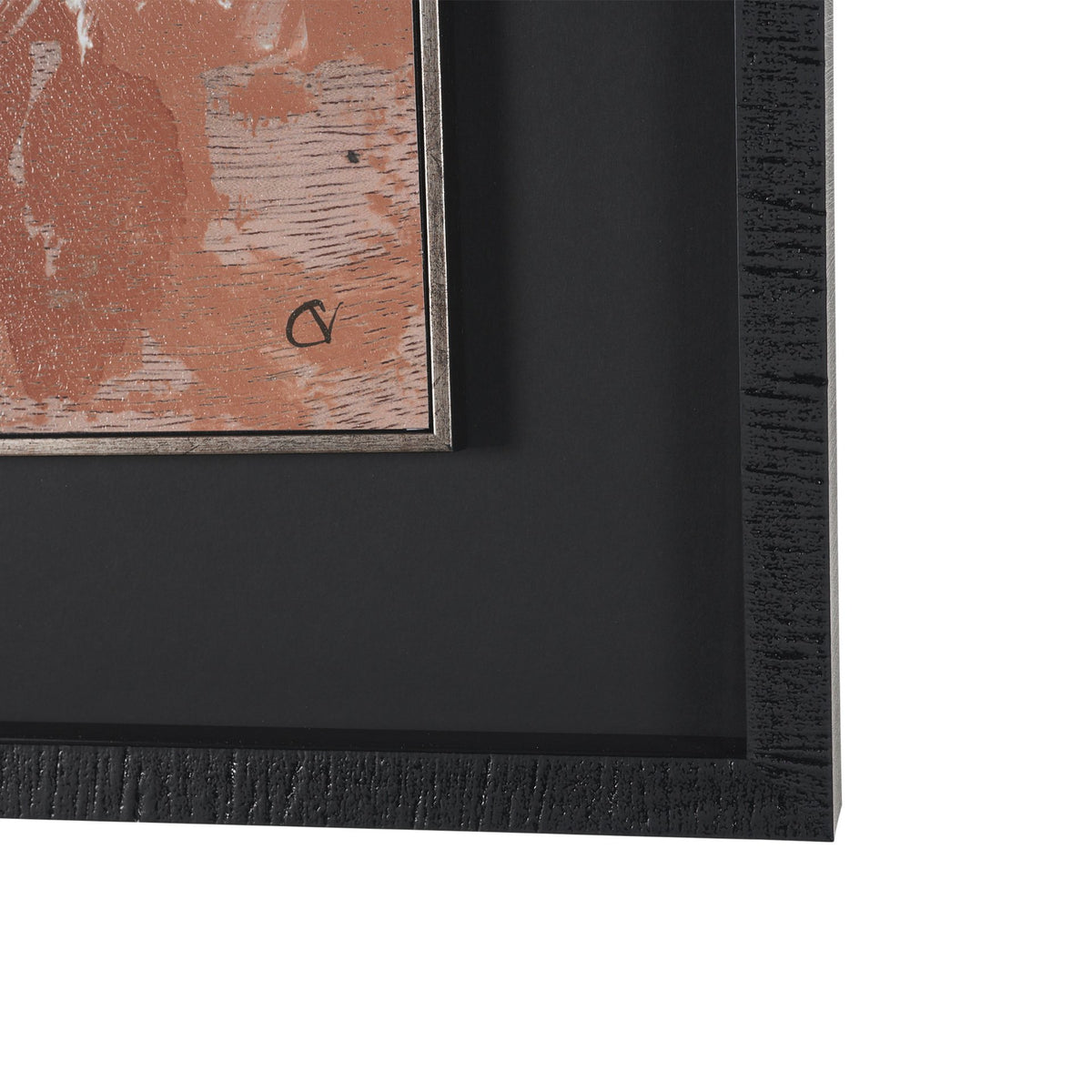 Tones of Sienna III (Set of 2) by Mercana Studio Hand-Embellished Framed Artwork Matted under Glass