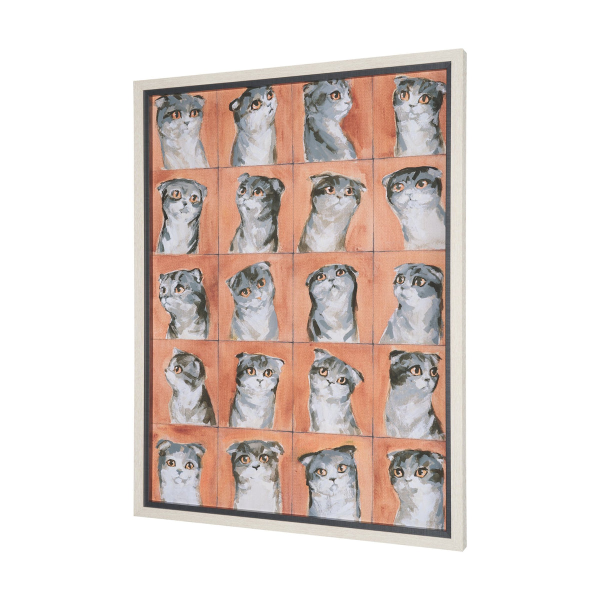 A Cats Many Faces by Mercana Studio Hand-Embellished Framed Artwork Matted under Glass from Mercana - Luna Furniture