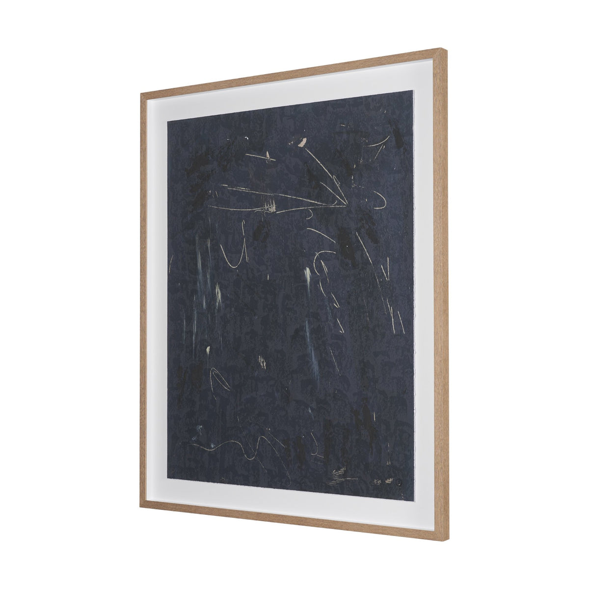 Mental Crossfire III by Mercana Studio Hand-Embellished Textured Framed Artwork Matted under Glass