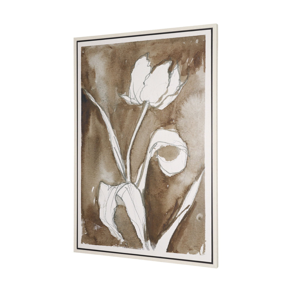 Tulip Bloom V by Mercana Studio Hand-Embellished Textured Framed Canvas Artwork from Mercana - Luna Furniture