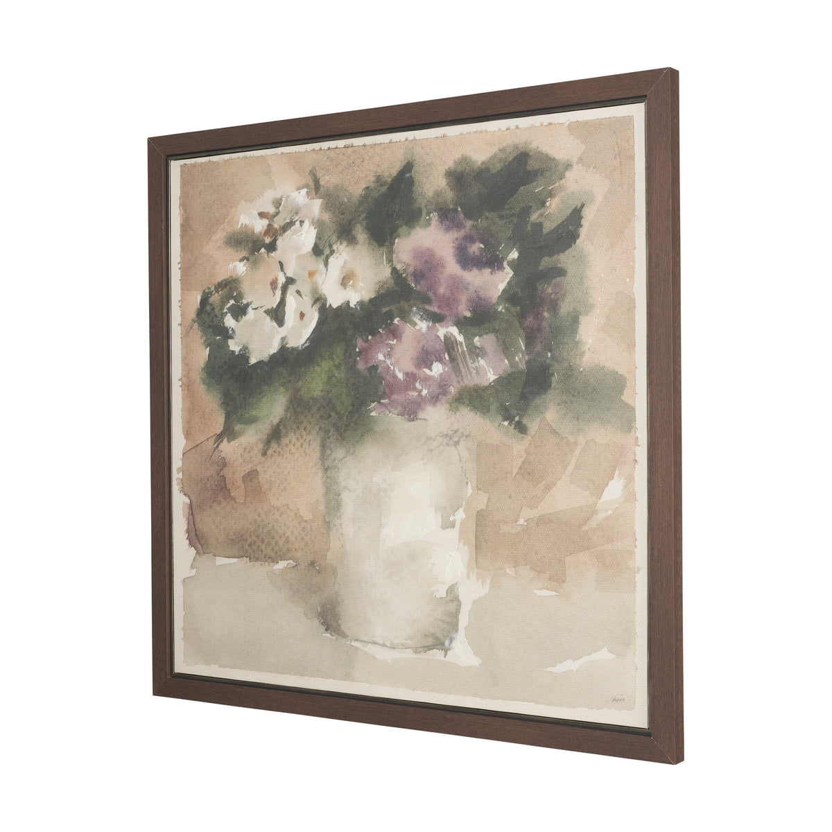 Violet by Mercana Studio Hand-Embellished Textured Framed Canvas Artwork