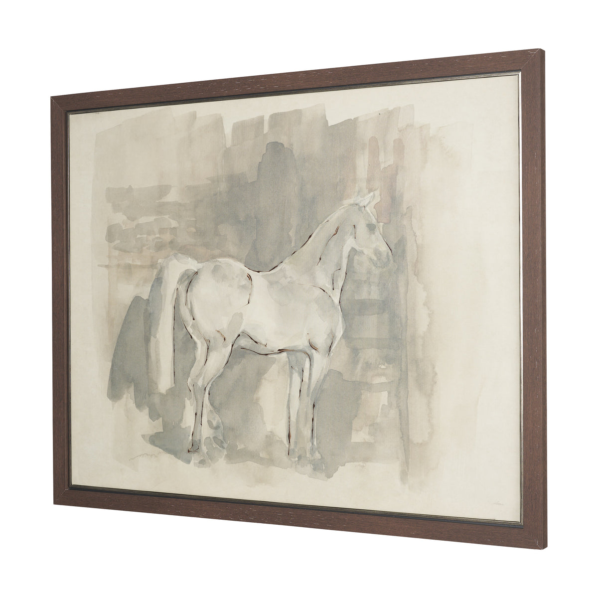 Figure Study: Equine Form I by Mercana Studio Hand-Embellished Textured Framed Canvas Artwork from Mercana - Luna Furniture