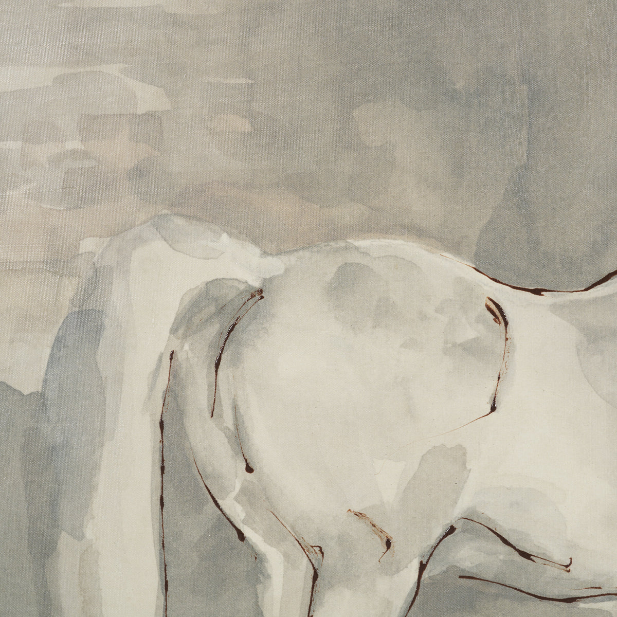 Figure Study: Equine Form I by Mercana Studio Hand-Embellished Textured Framed Canvas Artwork from Mercana - Luna Furniture