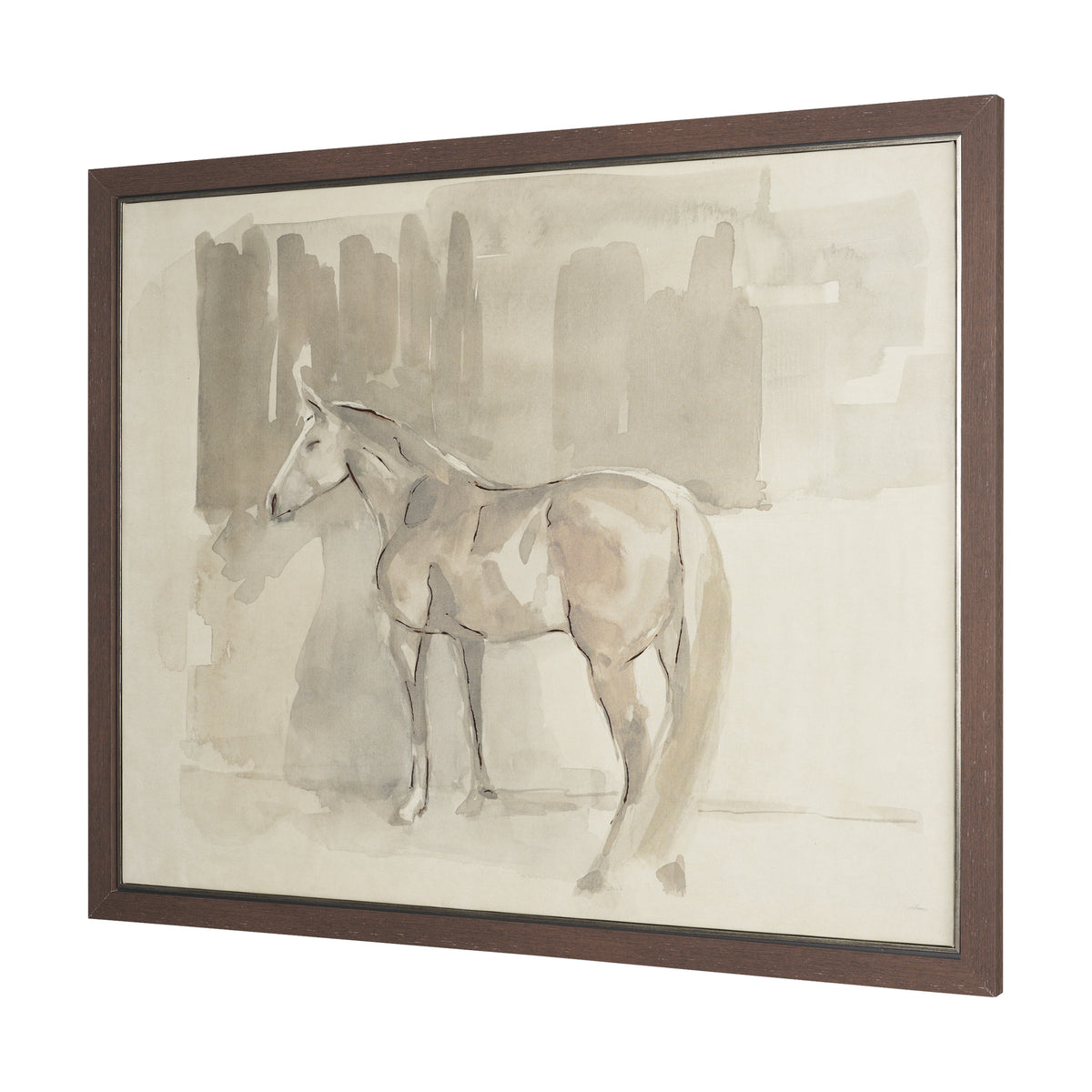 Figure Study: Equine Form II by Mercana Studio Hand-Embellished Textured Framed Canvas Artwork from Mercana - Luna Furniture