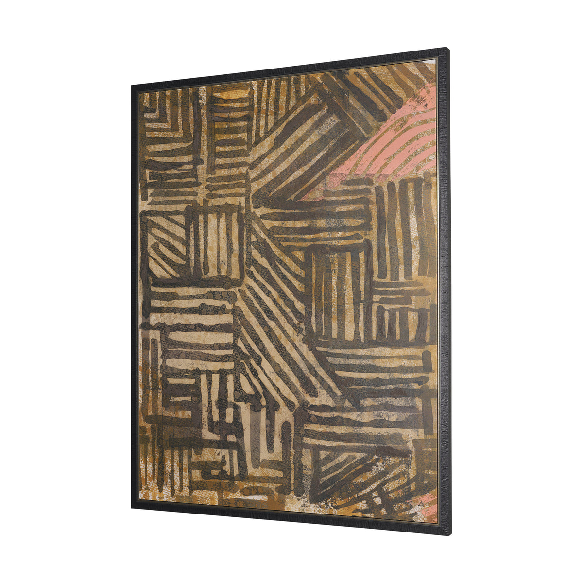 Bronze Geometry II by Mercana Studio Hand-Embellished Textured Framed Canvas Artwork from Mercana - Luna Furniture