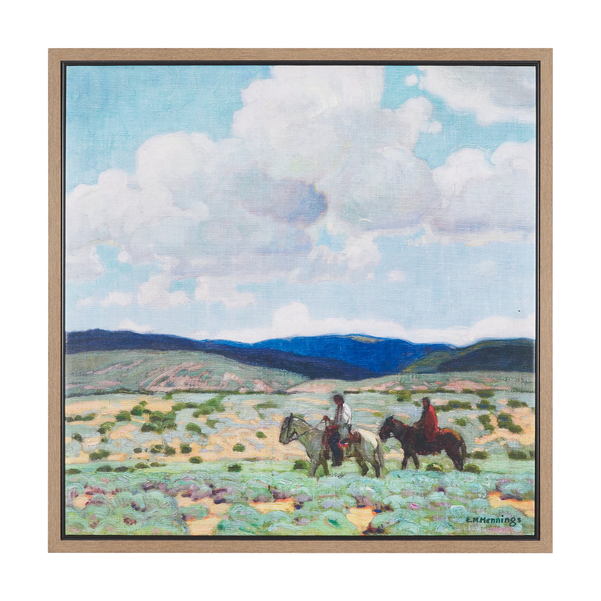 In the Foothills by Ernest Martin Hennings Hand-Embellished Textured Framed Canvas Artwork from Mercana - Luna Furniture