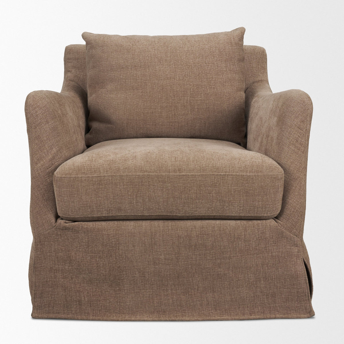 Ellington Slipcovered Slope Arm Accent Chair | Stonewashed Latte Fabric