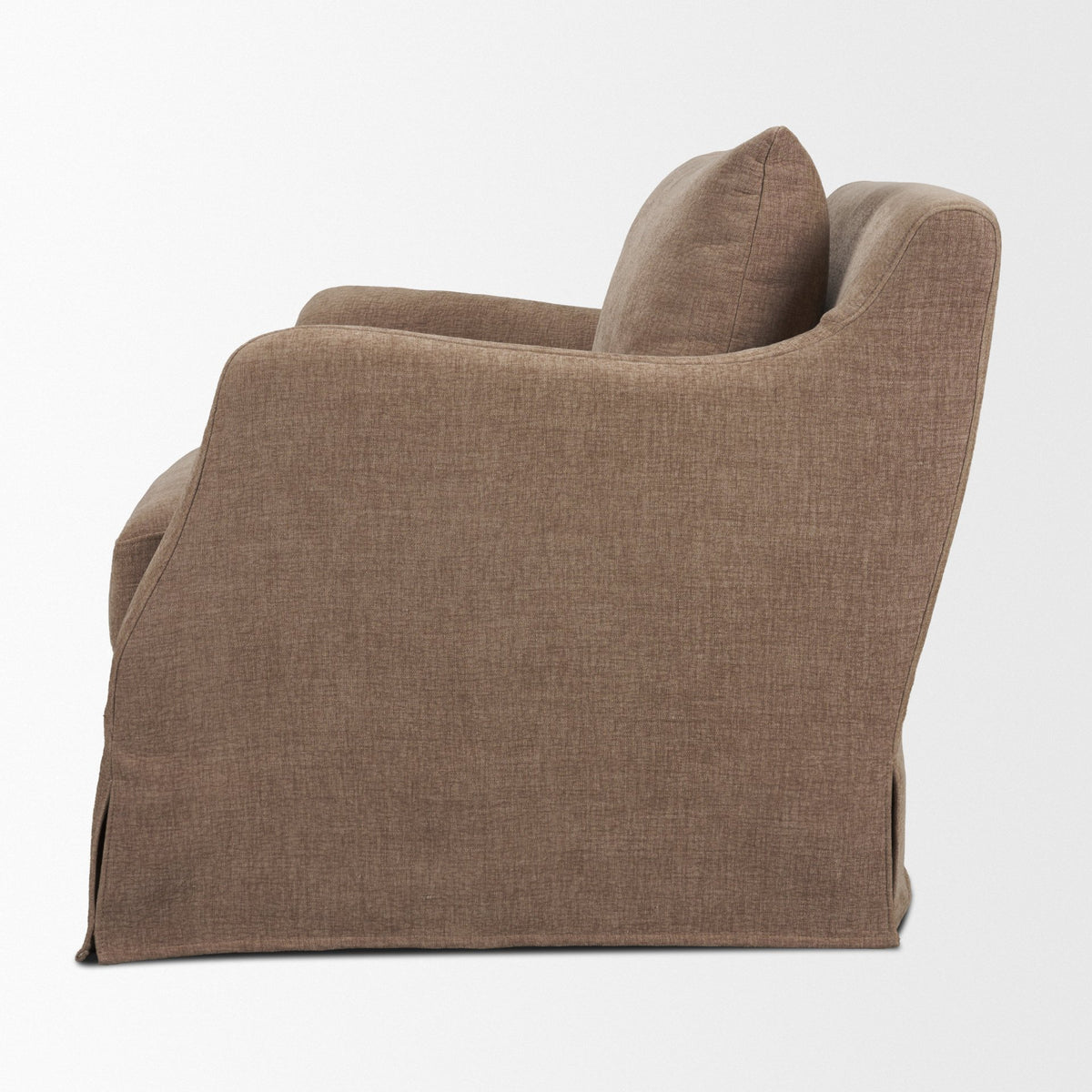Ellington Slipcovered Slope Arm Accent Chair | Stonewashed Latte Fabric