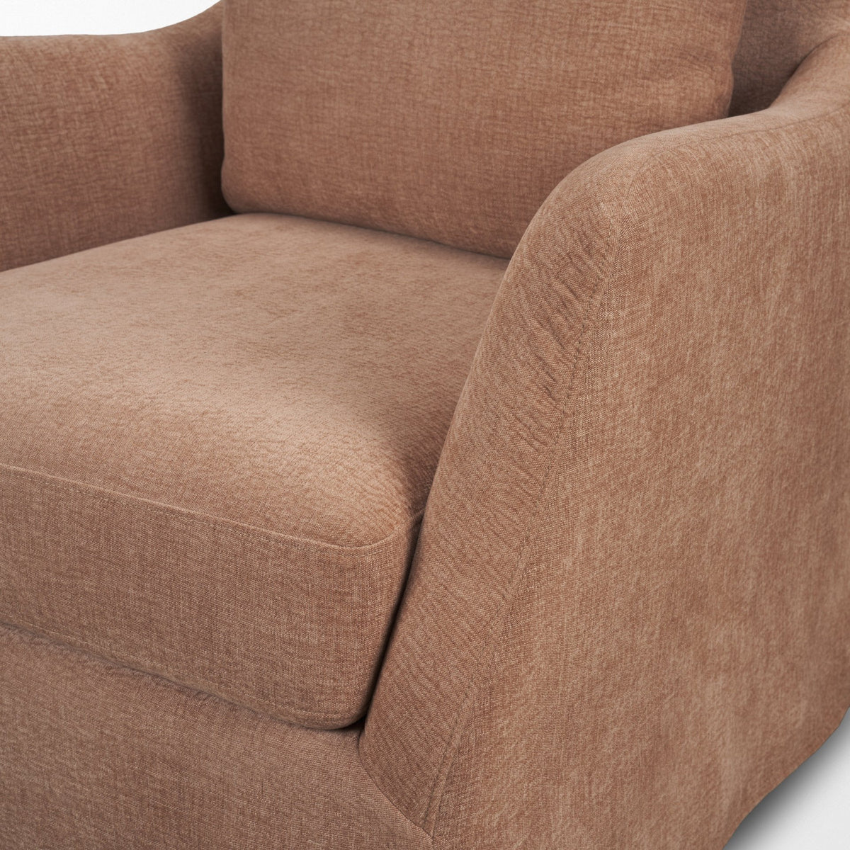 Ellington Slipcovered Slope Arm Swivel Accent Chair | Sienna Fabric-Fixed Chair from Mercana - Luna Furniture