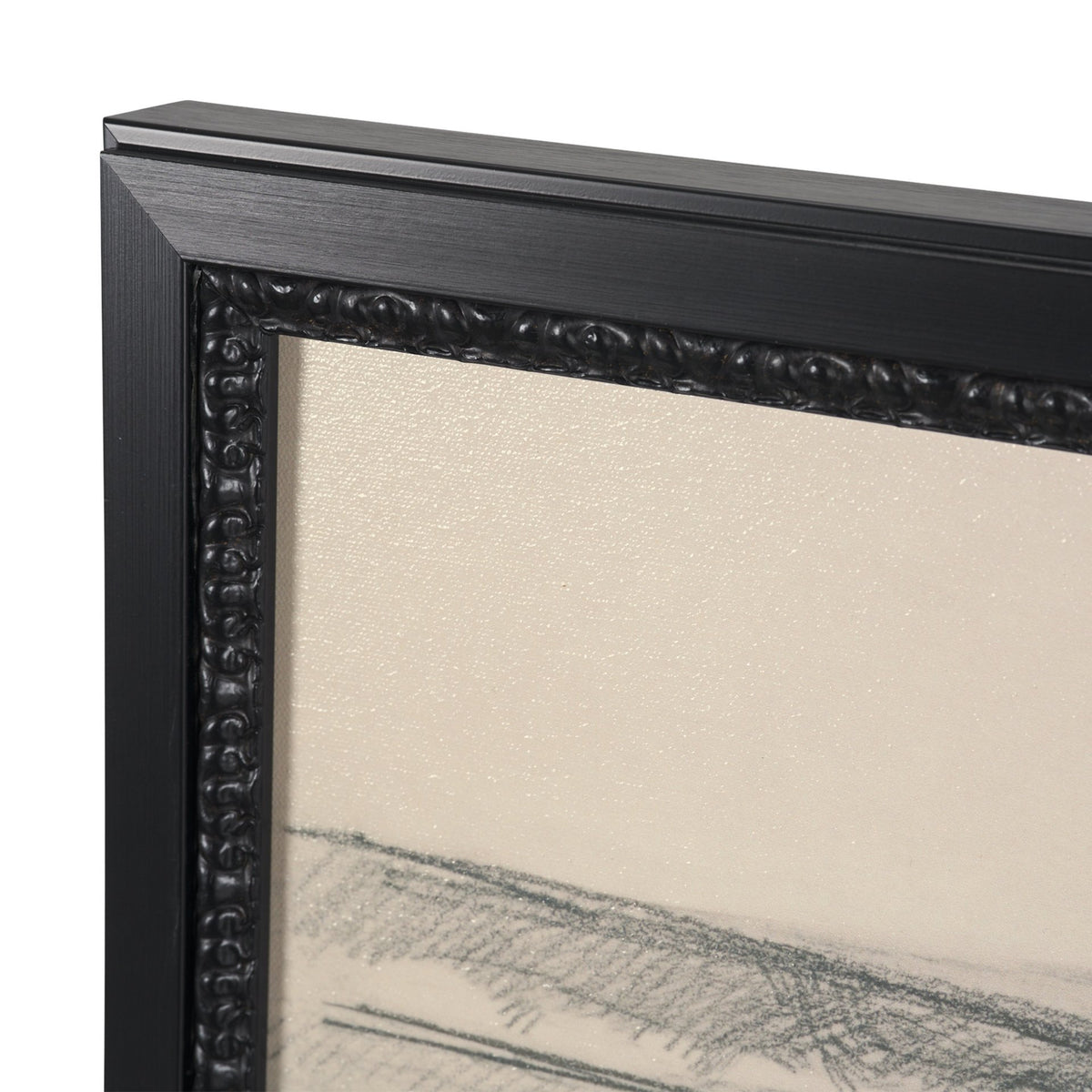 Landscape in Graphite No.2 by Mercana Studio Textured Framed Artwork Matted from Mercana - Luna Furniture