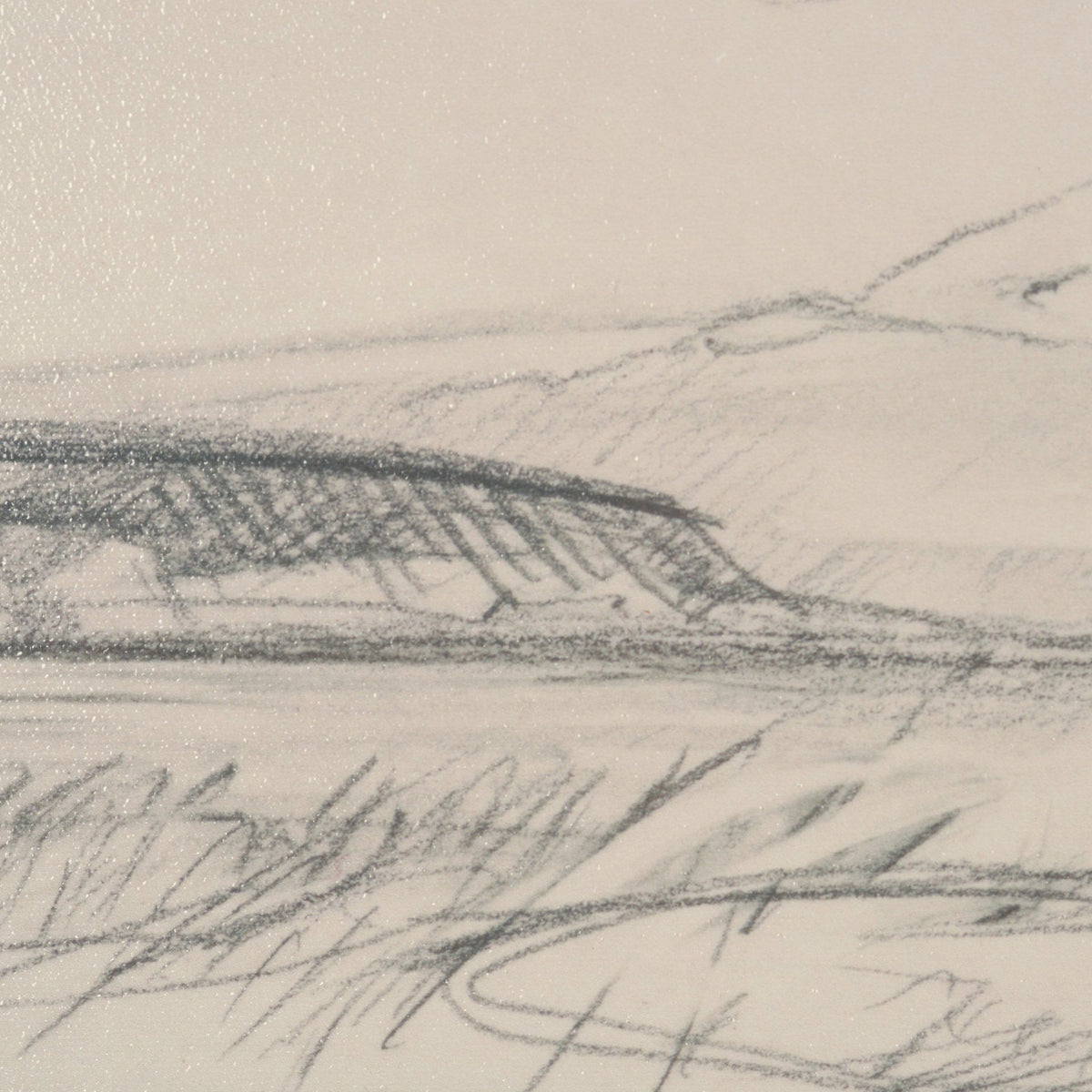 Landscape in Graphite No.2 by Mercana Studio Textured Framed Artwork Matted from Mercana - Luna Furniture