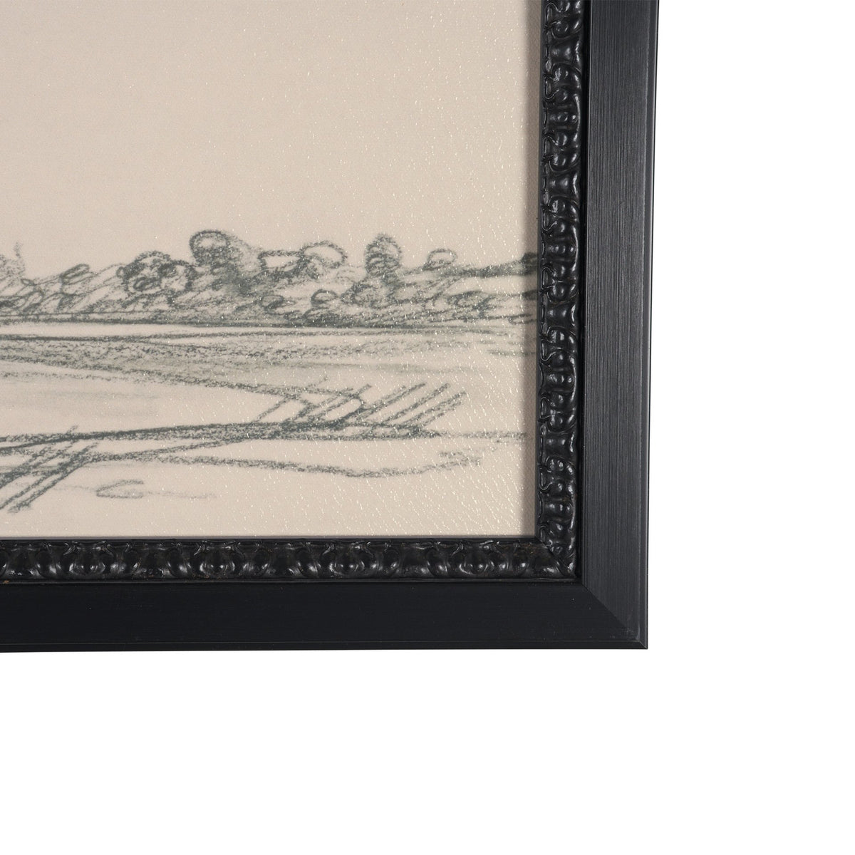 Landscape in Graphite No.3 by Mercana Studio Textured Framed Artwork Matted from Mercana - Luna Furniture