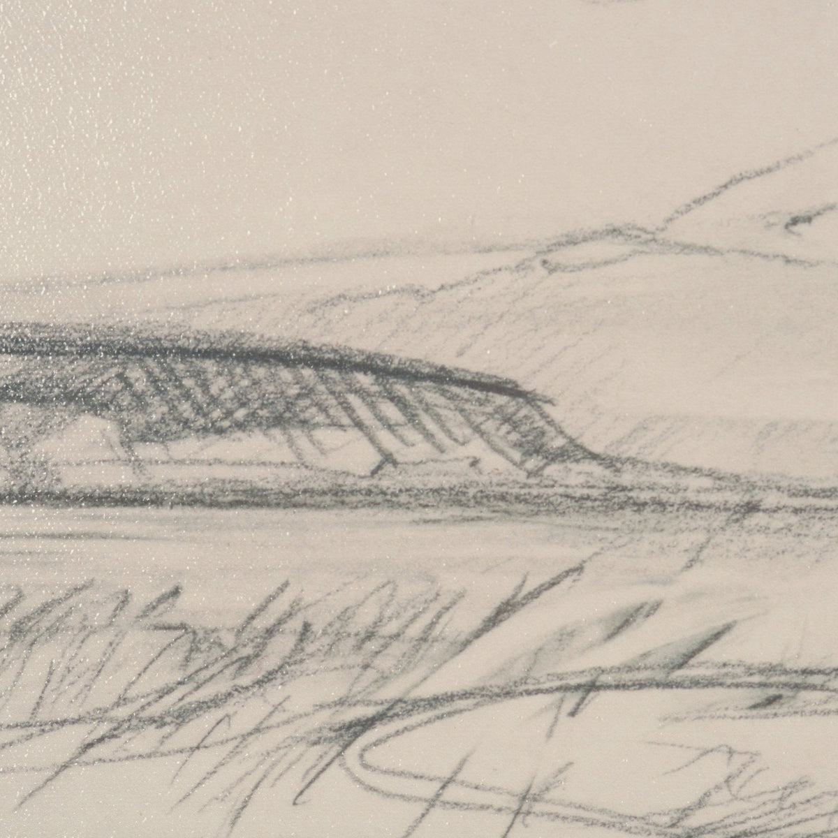 Landscape in Graphite No.3 by Mercana Studio Textured Framed Artwork Matted from Mercana - Luna Furniture