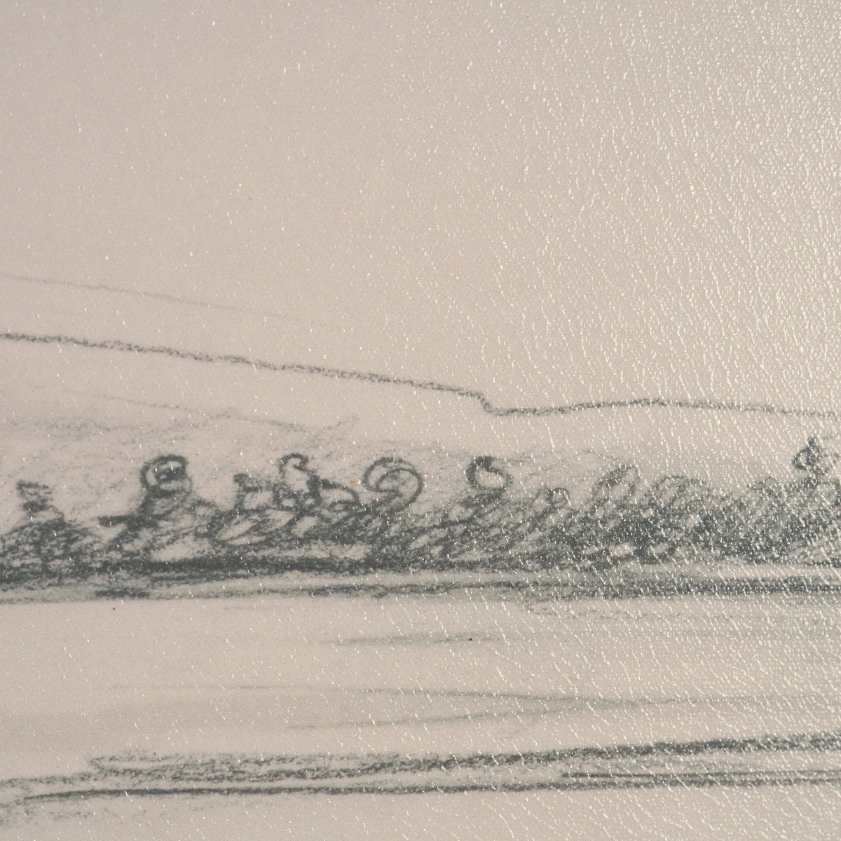 Landscape in Graphite No.3 by Mercana Studio Textured Framed Artwork Matted from Mercana - Luna Furniture