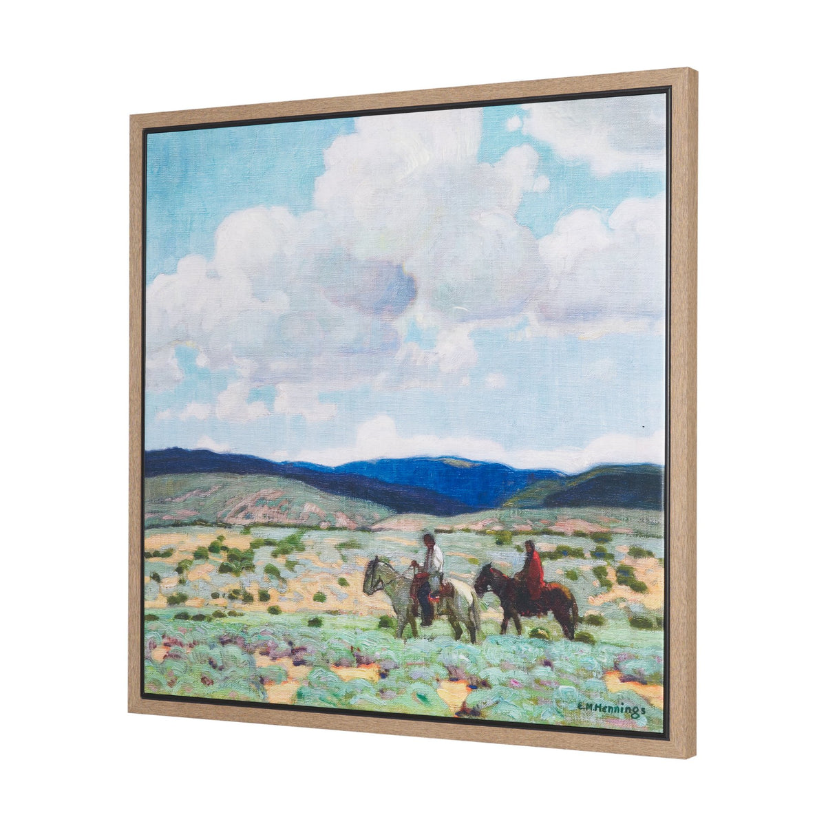 In the Foothills by Ernest Martin Hennings Hand-Embellished Textured Framed Canvas Artwork from Mercana - Luna Furniture