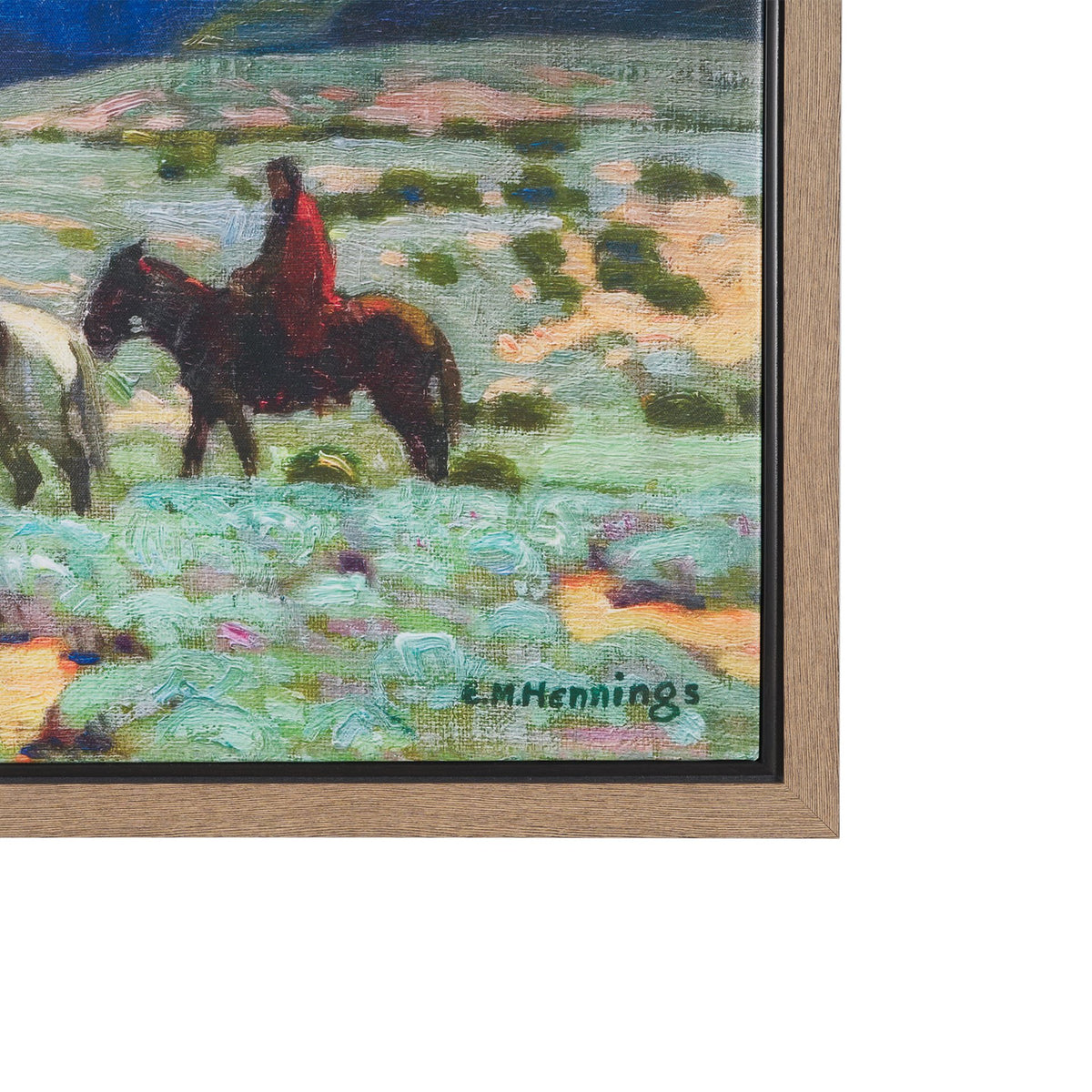 In the Foothills by Ernest Martin Hennings Hand-Embellished Textured Framed Canvas Artwork from Mercana - Luna Furniture