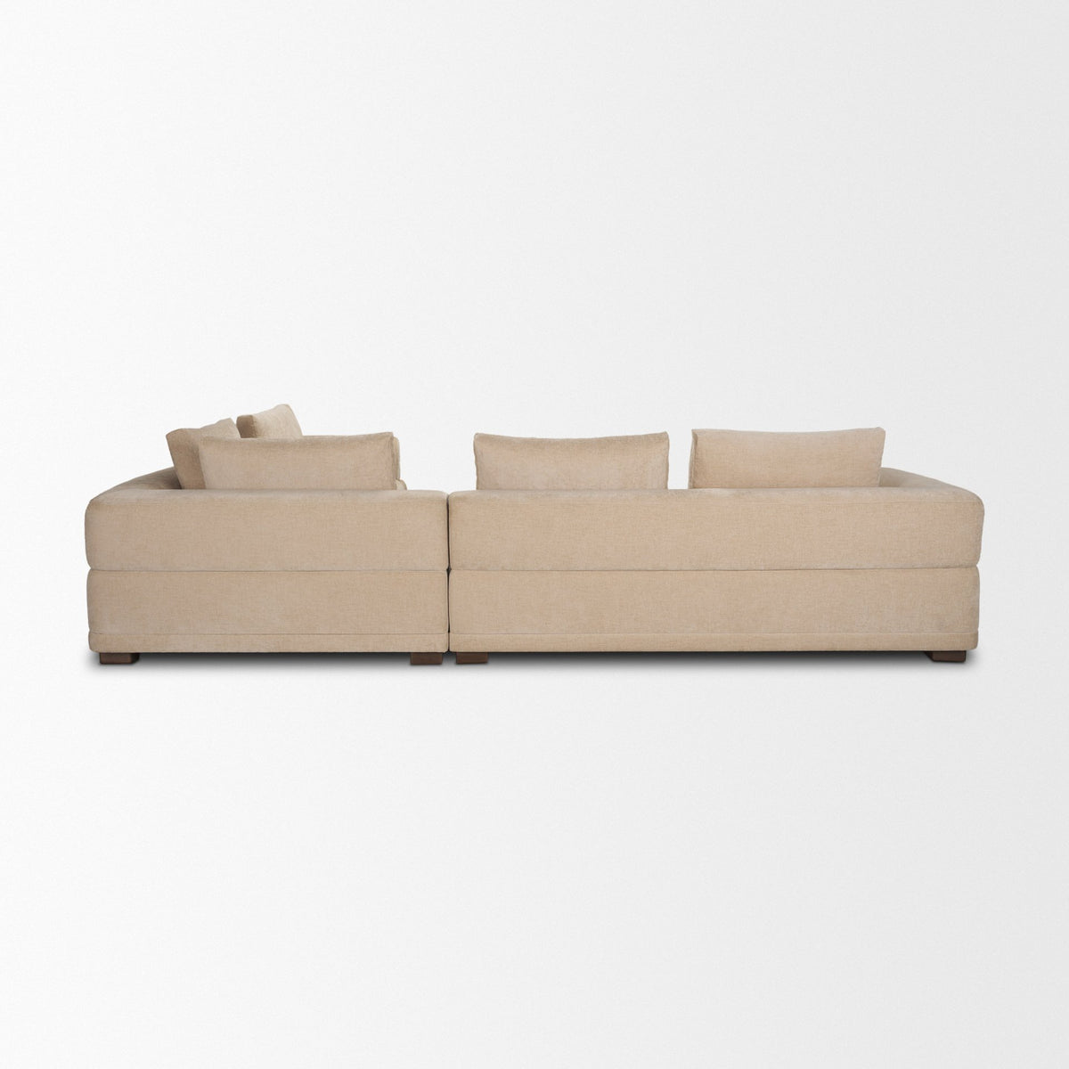 Warner Quilt 3 Piece Sofa Set w/Corner Piece w/Back Cushions