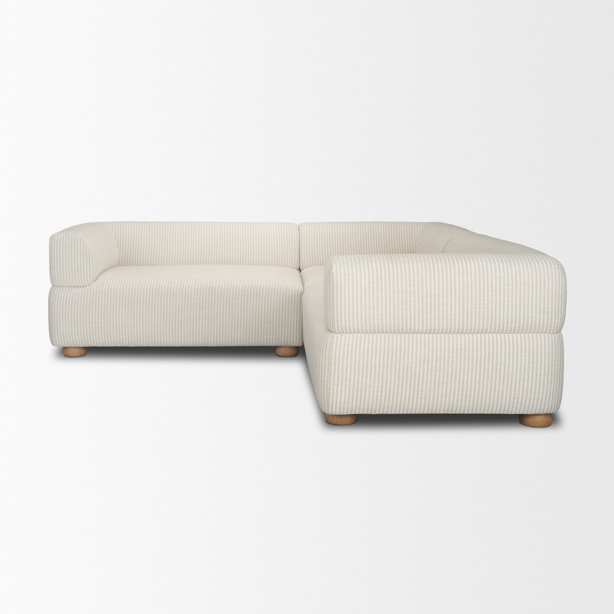 Warner Stripe 3 Piece Sofa Set w/S Corner Piece from Mercana - Luna Furniture
