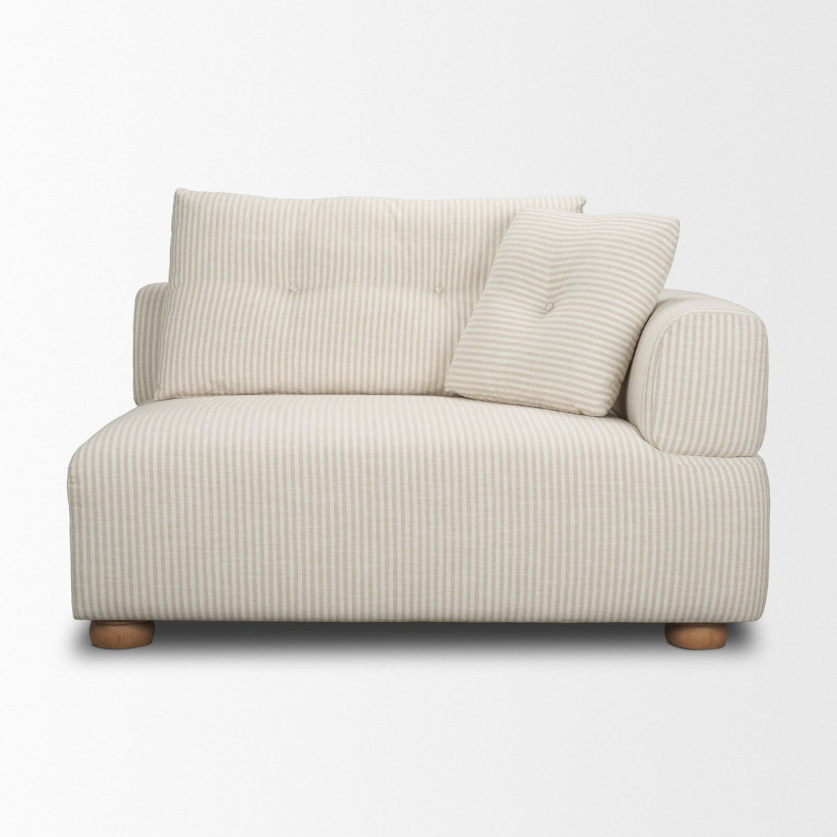 Warner Stripe 3 Piece Sofa Set w/S Corner Piece w/Back Cushions from Mercana - Luna Furniture
