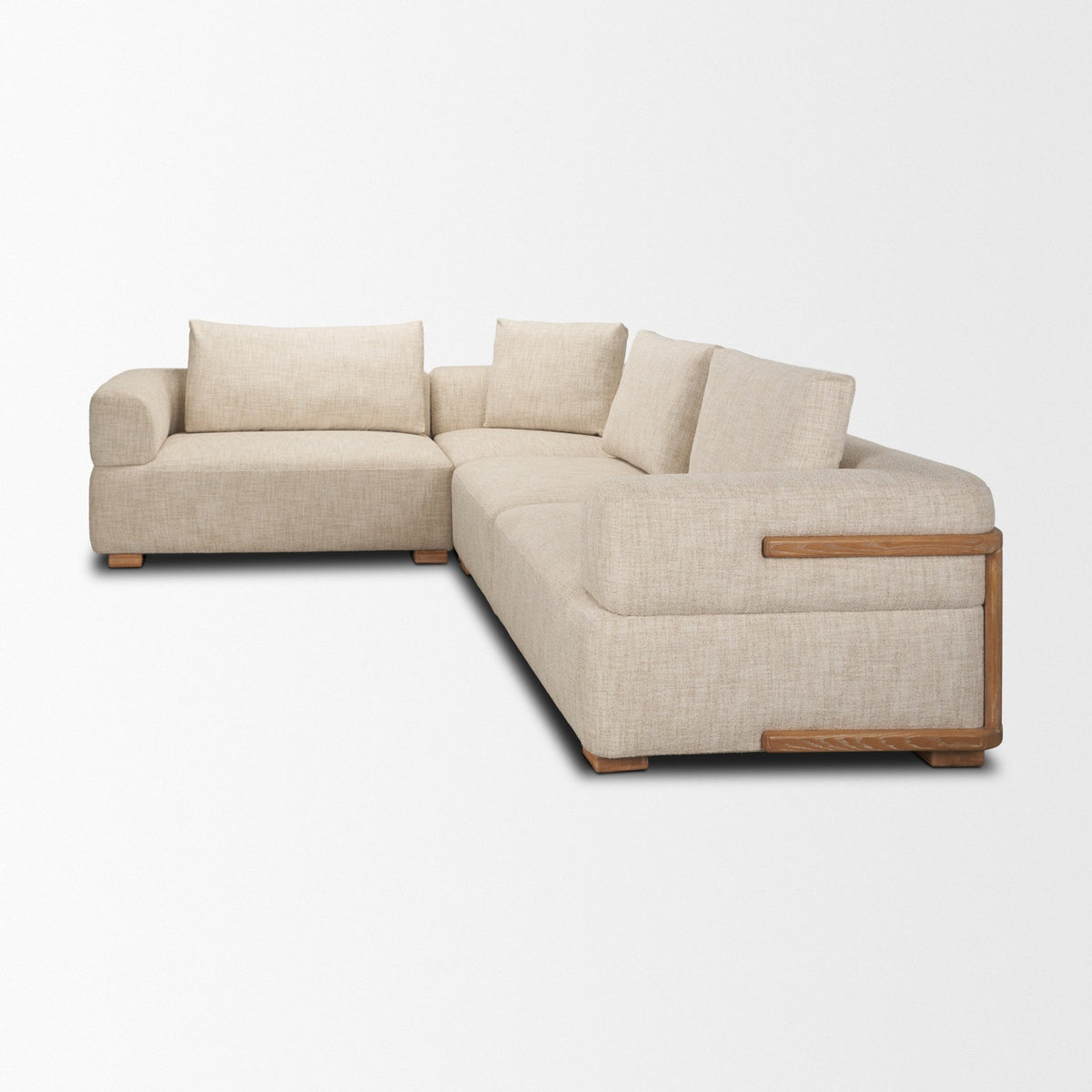 Warner Frame 3 Piece Sofa Set w/S Corner Piece w/Back Cushions from Mercana - Luna Furniture