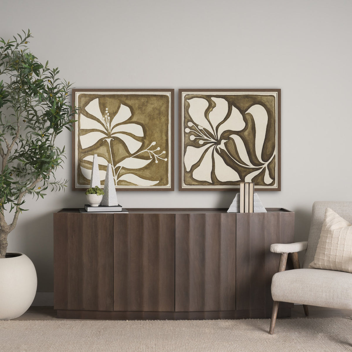 Spanish Tile Light II by Mercana Studio Hand-Embellished Textured Framed Canvas Artwork from Mercana - Luna Furniture
