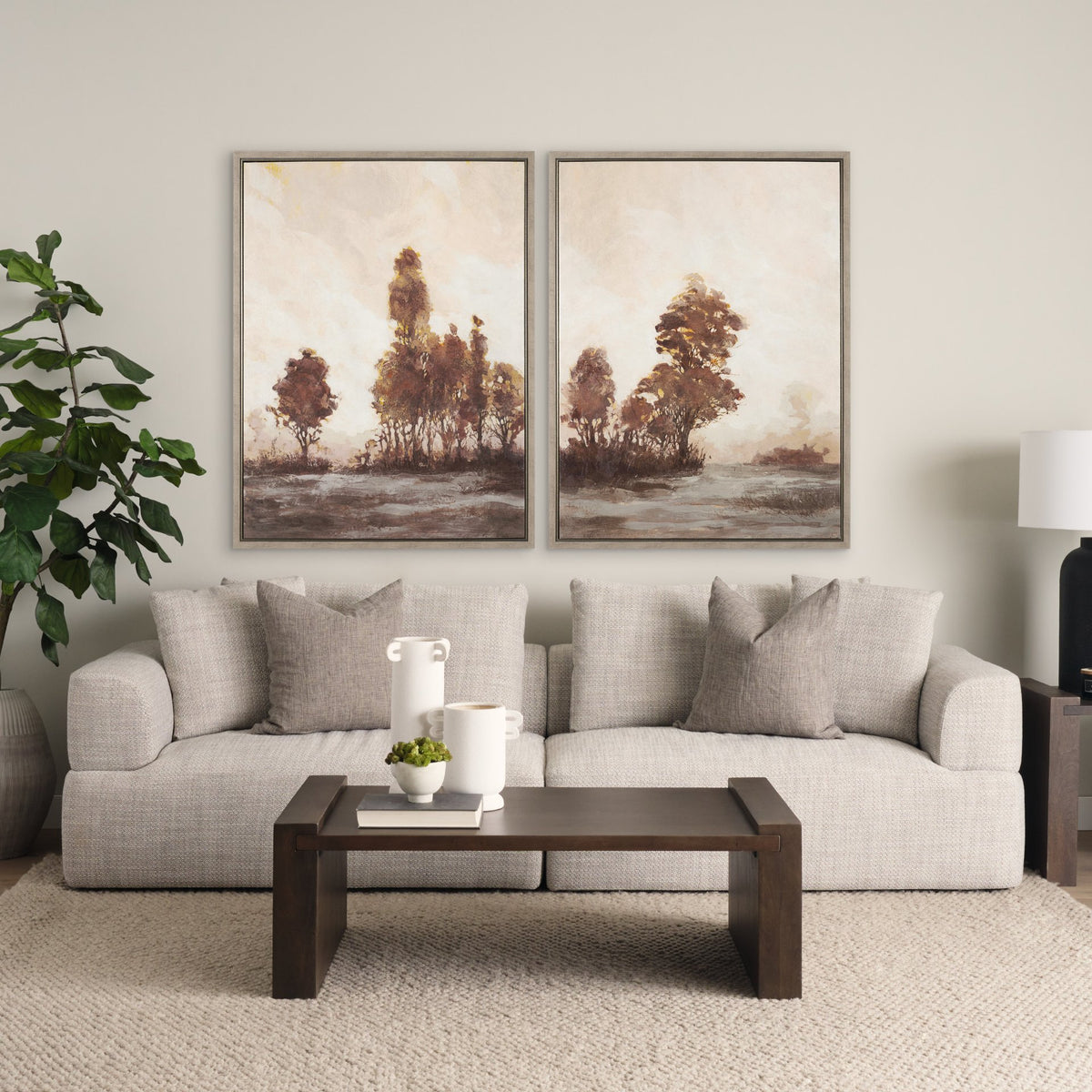 Quiet Horizon II by Mercana Studio Hand-Embellished Textured Framed Canvas Artwork from Mercana - Luna Furniture