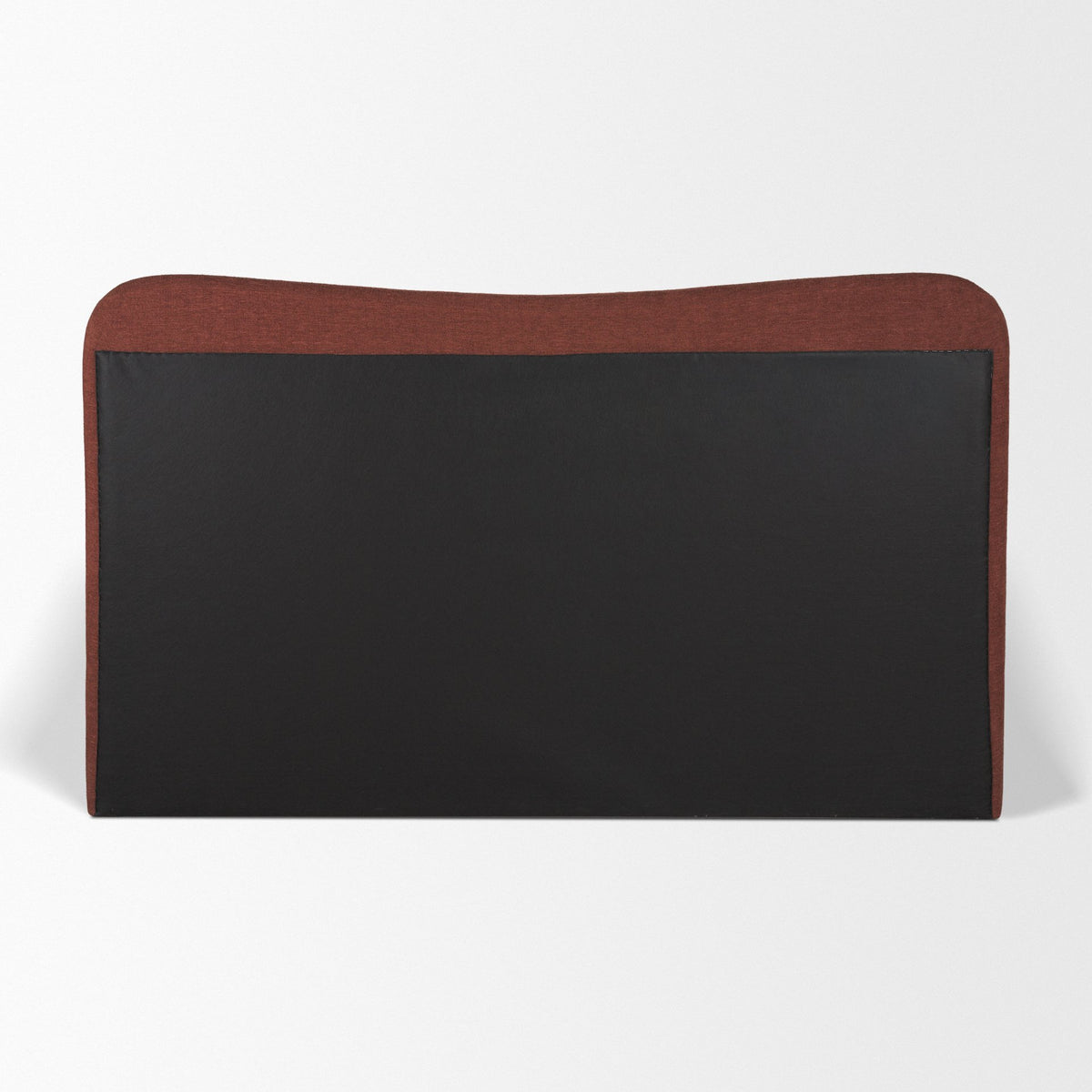 Solene Queen Upholstered Bedframe w/ Footbed | Curved Headboard | Burgundy Fabric from Mercana - Luna Furniture