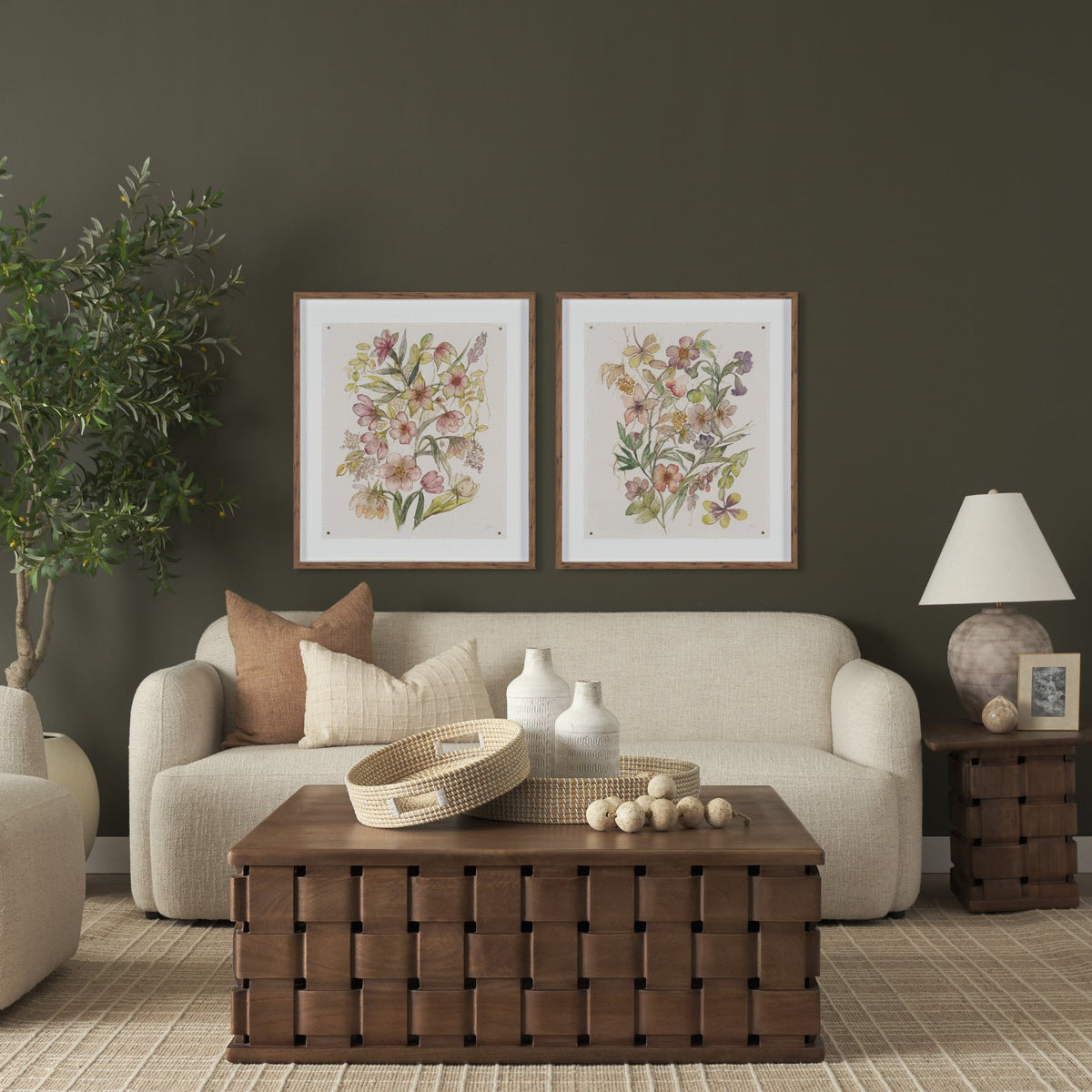 Atelier des Fleurs III by Mercana Studio Framed Artwork Matted under Glass from Mercana - Luna Furniture