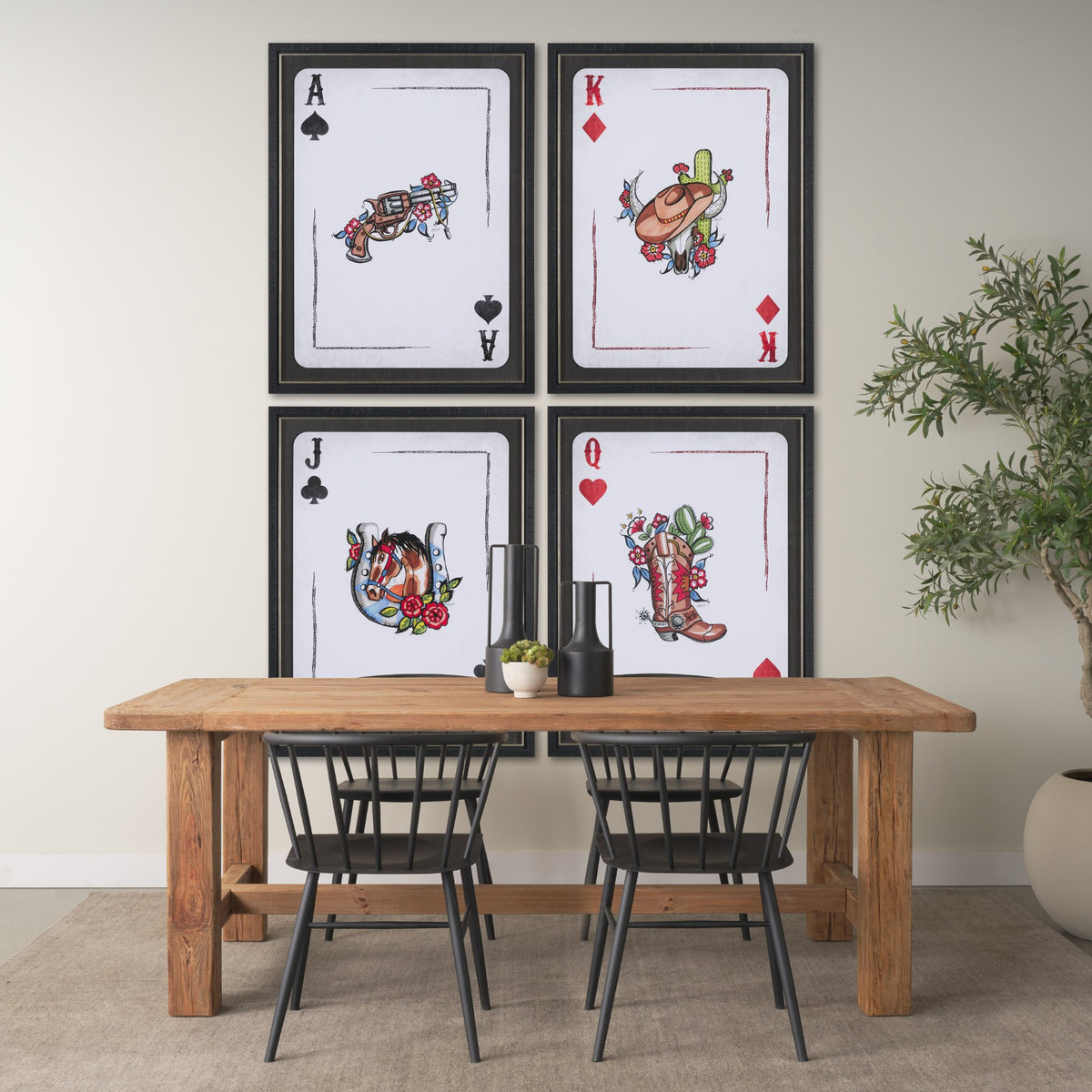 Wild West III by Mercana Studio Hand-Embellished Framed Artwork Matted under Glass from Mercana - Luna Furniture