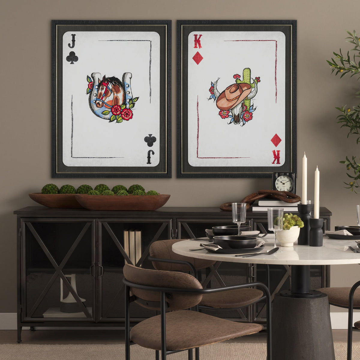 Wild West IV by Mercana Studio Hand-Embellished Framed Artwork Matted under Glass from Mercana - Luna Furniture