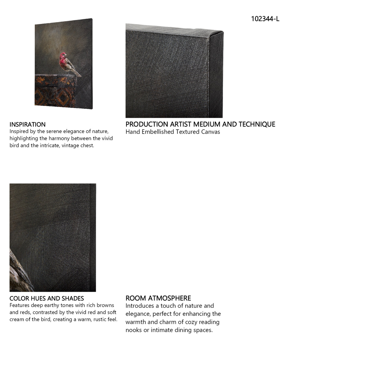 Graceful Poise I (House Finch)(42 x 56) from Mercana - Luna Furniture