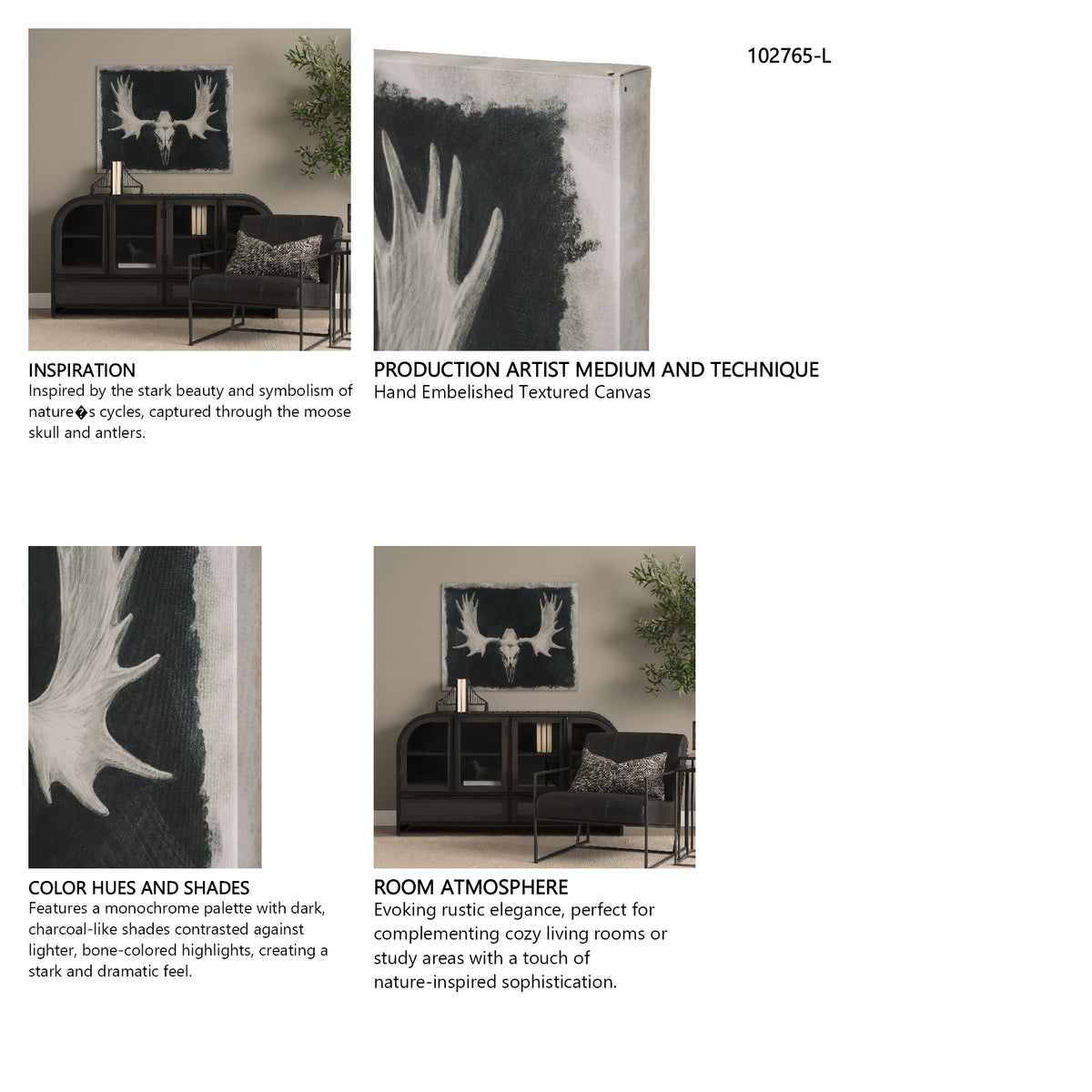 Oddment by Mercana Studio Hand-Embellished Textured Artwork from Mercana - Luna Furniture