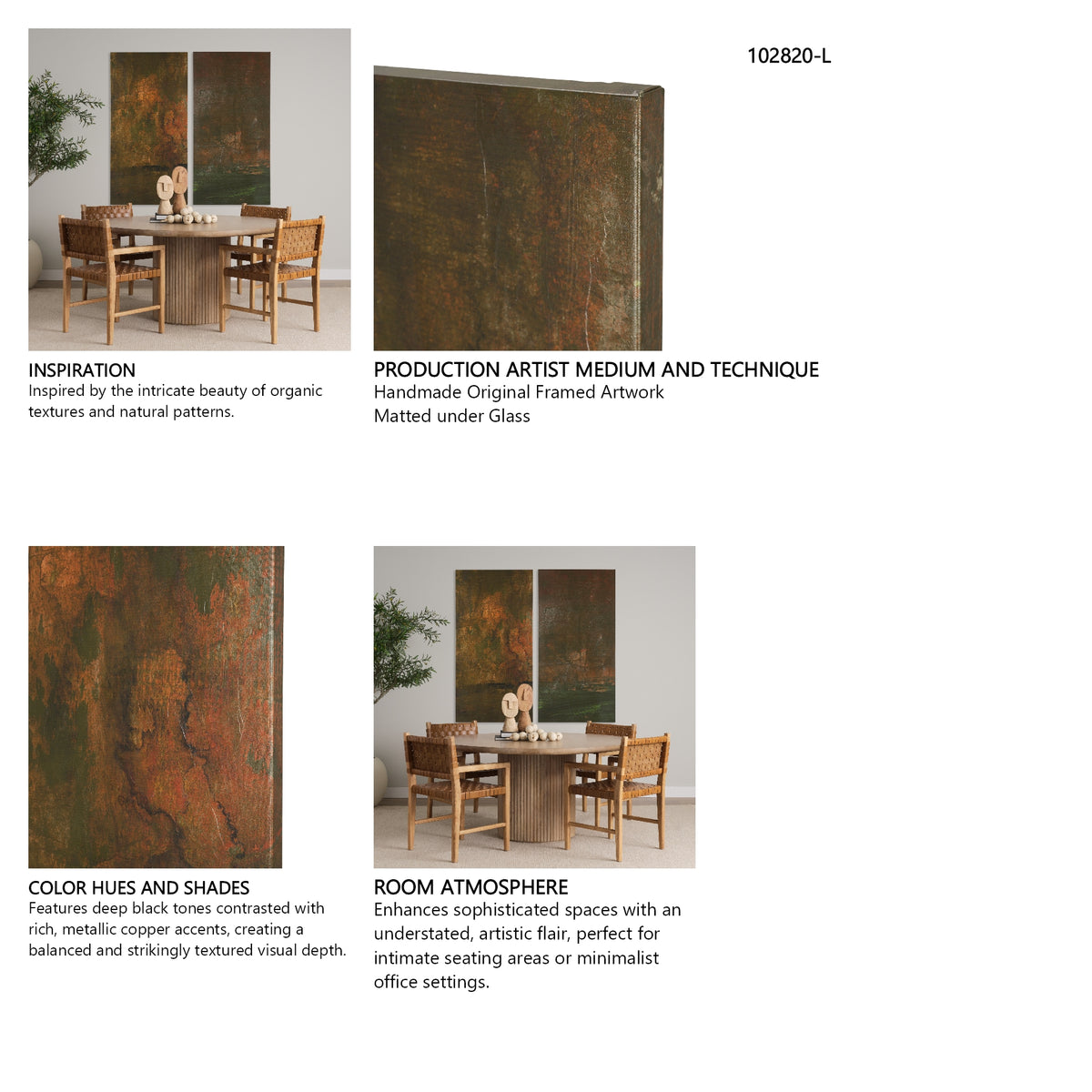 Resolute I by Mercana Studio Hand-Embellished Textured Canvas from Mercana - Luna Furniture