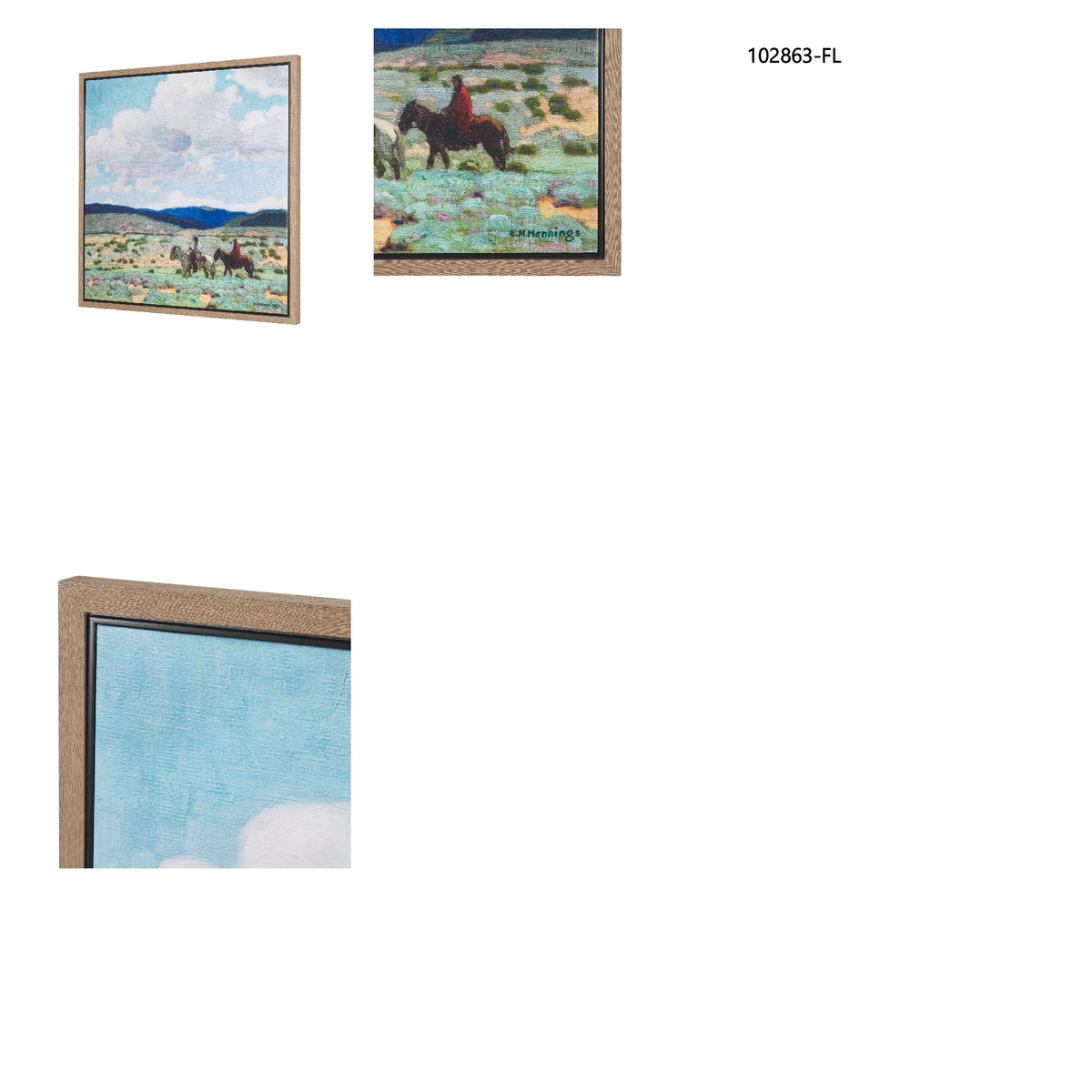 In the Foothills by Ernest Martin Hennings Hand-Embellished Textured Framed Canvas Artwork from Mercana - Luna Furniture