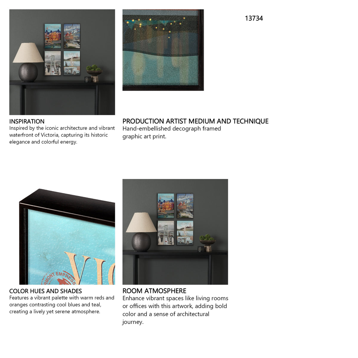 Victoria Go Canada (SM) by Mercana Studio a Hand Embellished Decograph Framed Art Print from Mercana - Luna Furniture