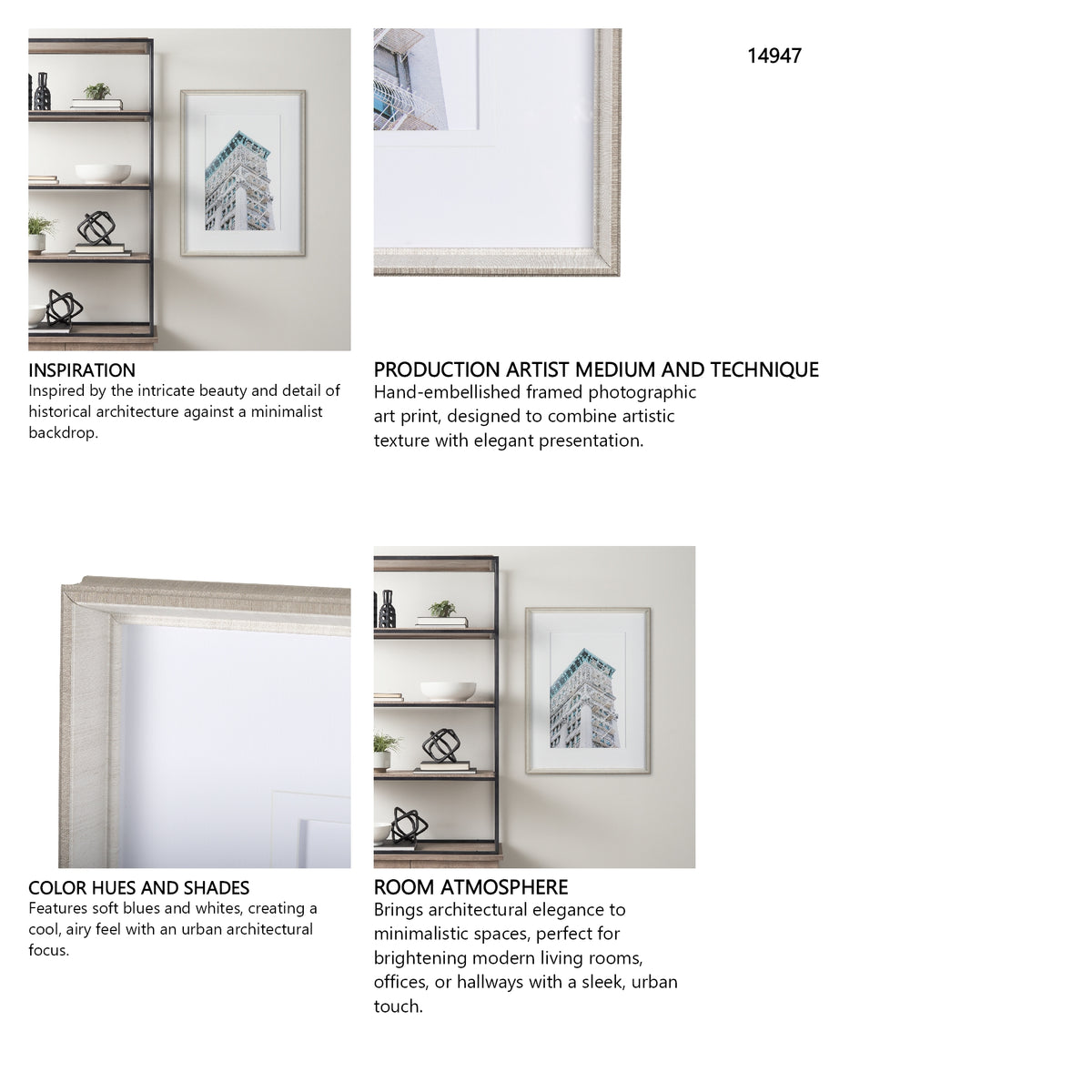 An Ornate Touch by Mercana Studio a Hand Embellished Textured Framed Art Photo Matted under Glass from Mercana - Luna Furniture